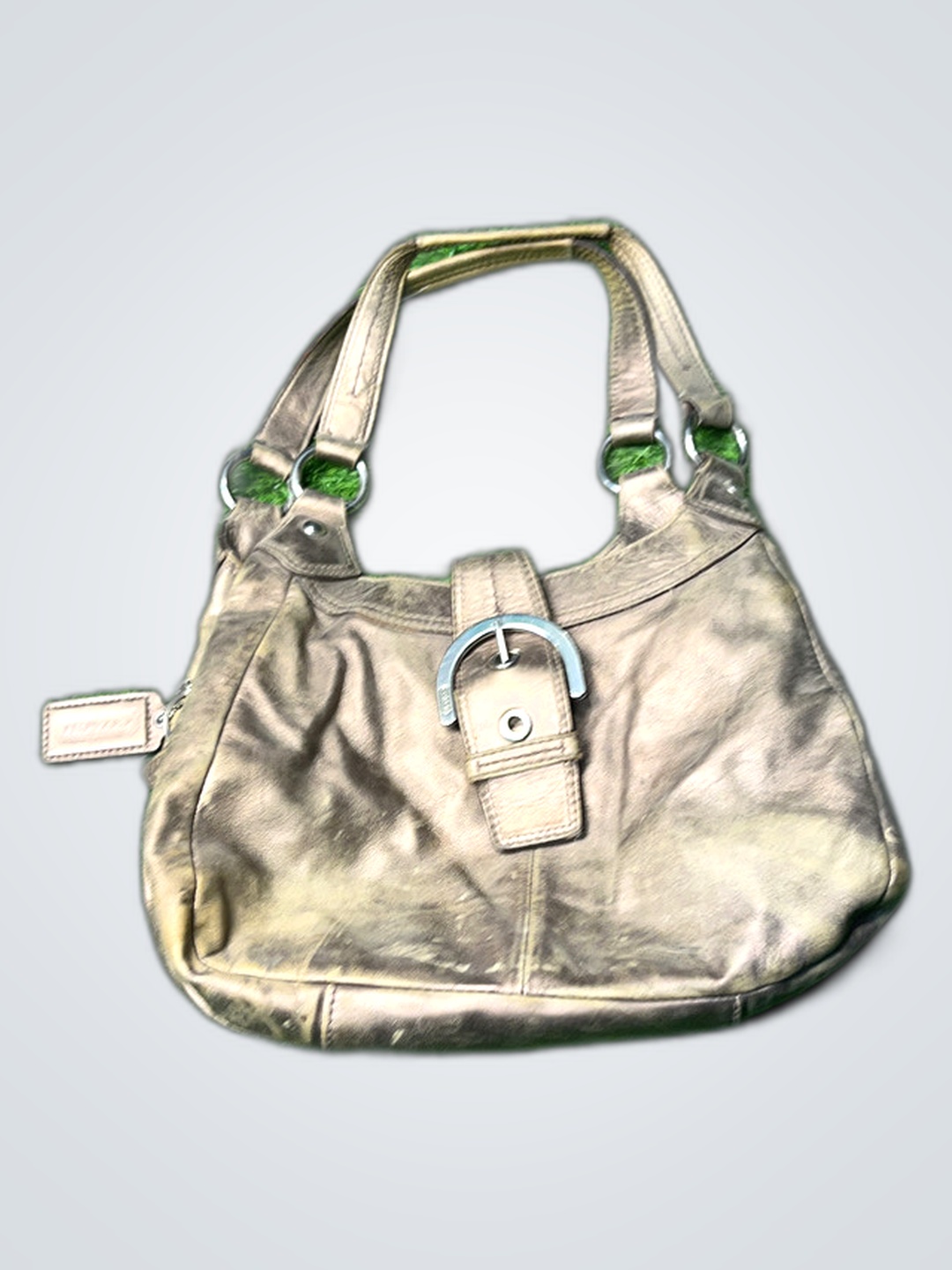 Coach Purple and Beige Shoulder Bag