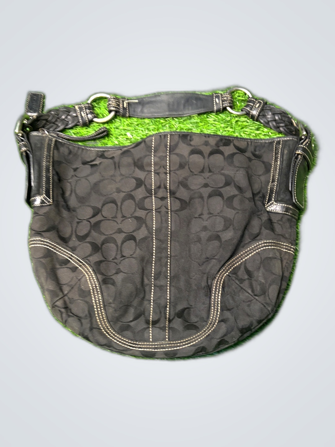 Borsa a spalla nera Coach