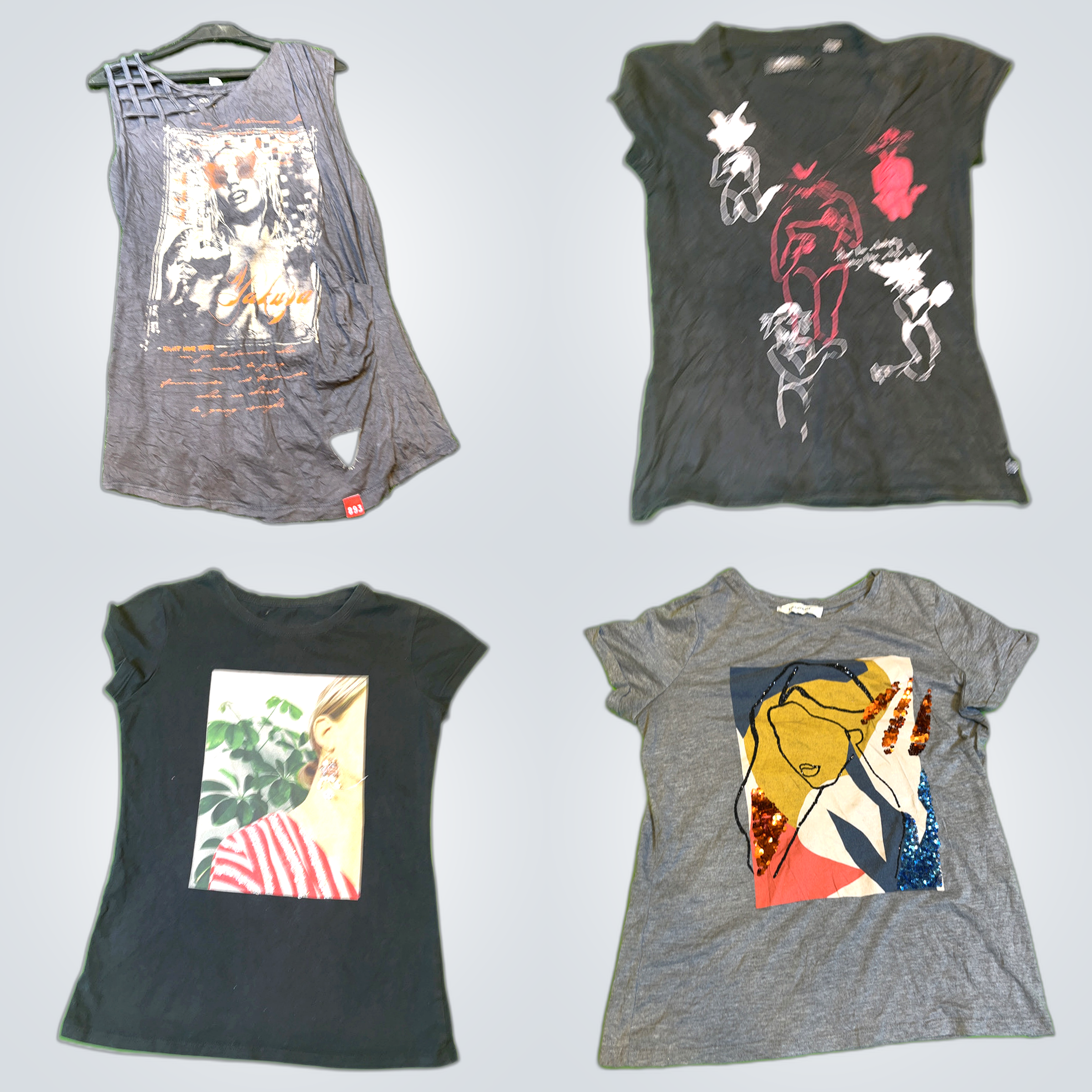 All things graphic Y2k tops