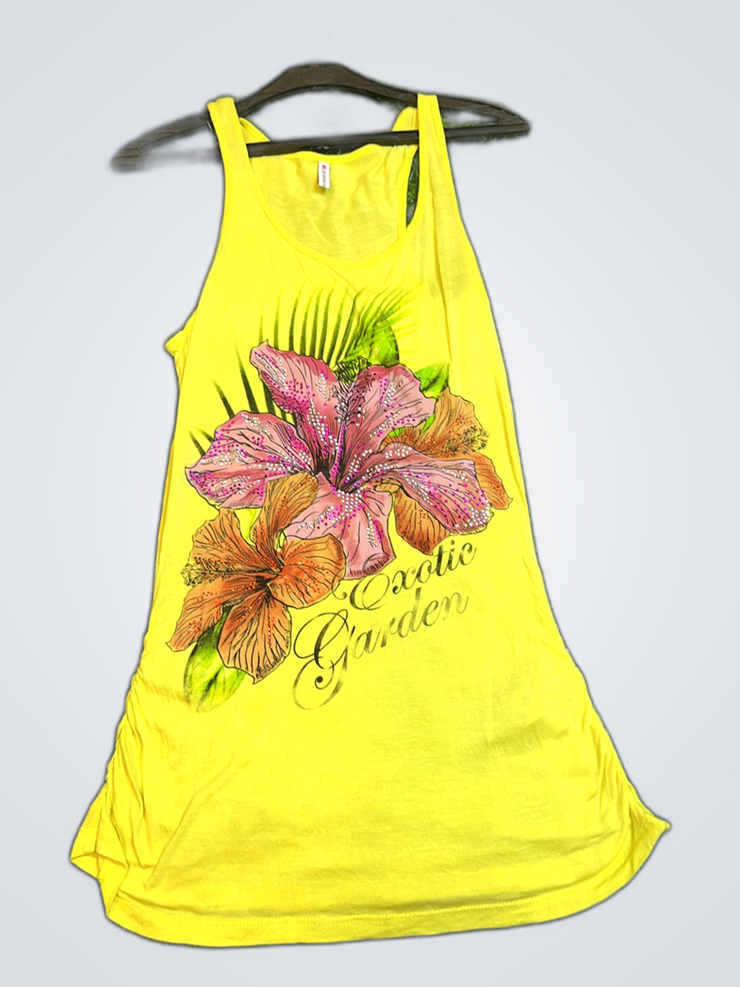 Camiseta Amarela Fishbone Exotic Garden