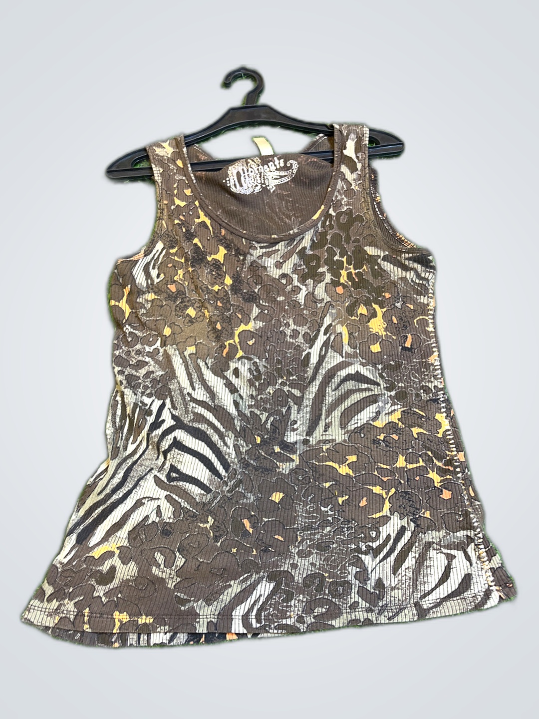 Oui Moments Animal Print Tank Top
