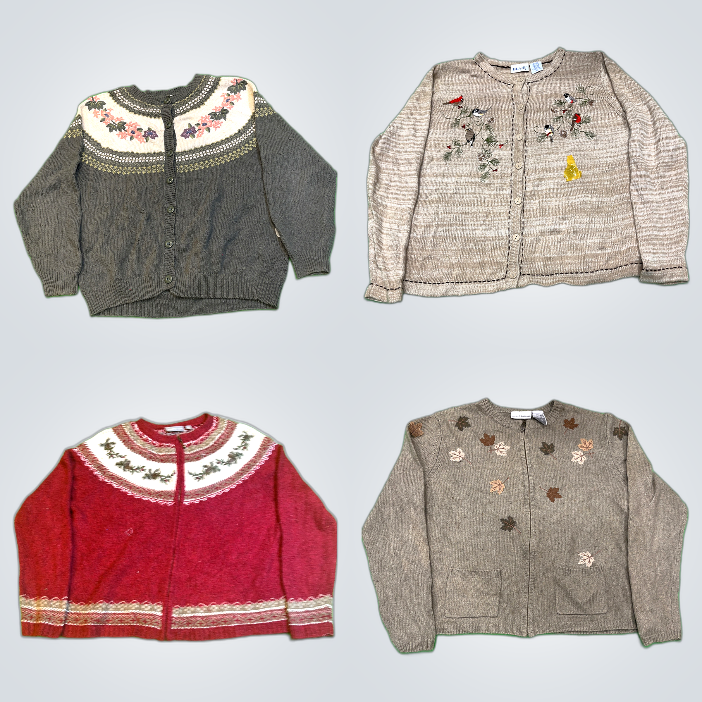 St John's Bay & Croft Barrow Sweater Bundle 7 Pc C..