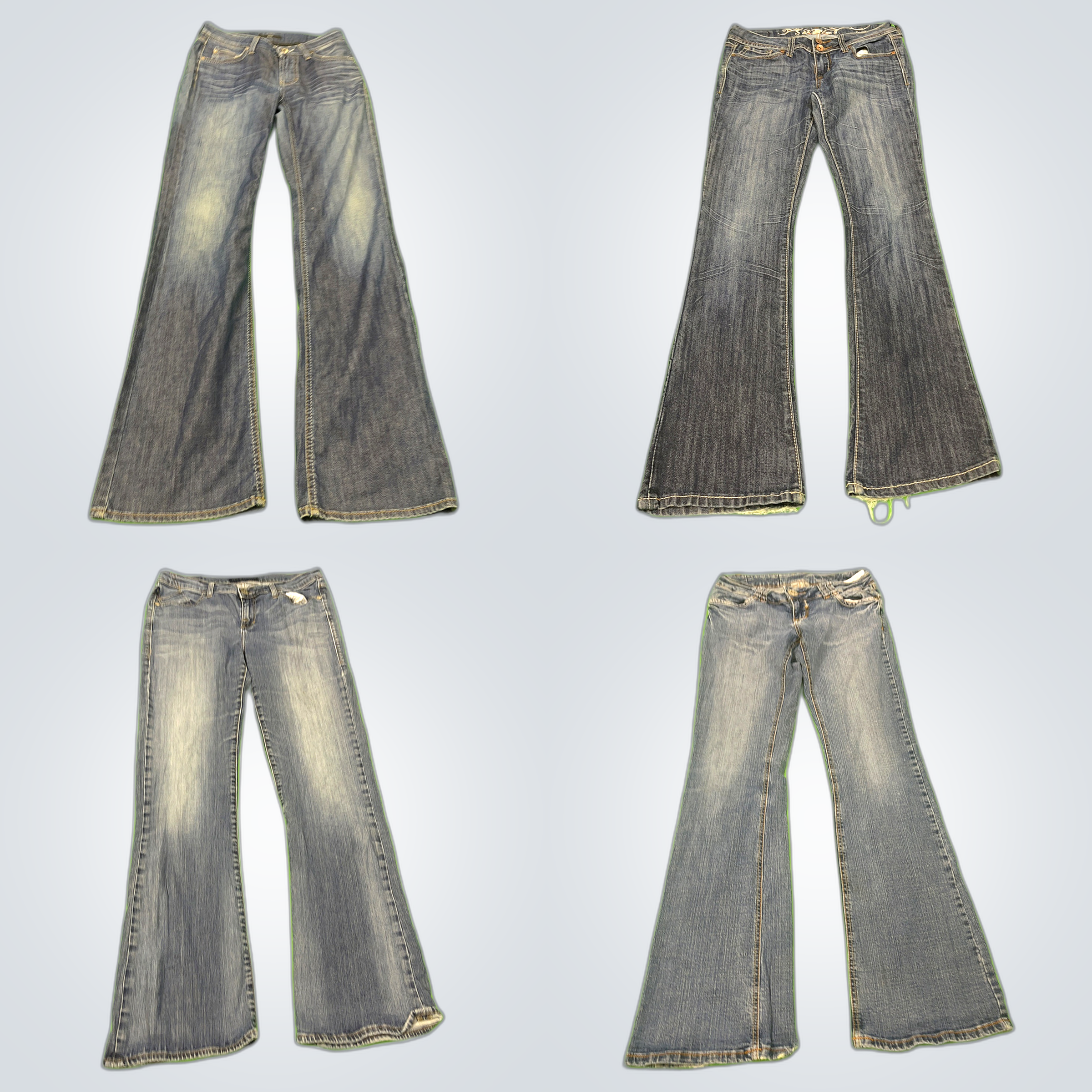 Conjunto de Jeans Flare Y2K