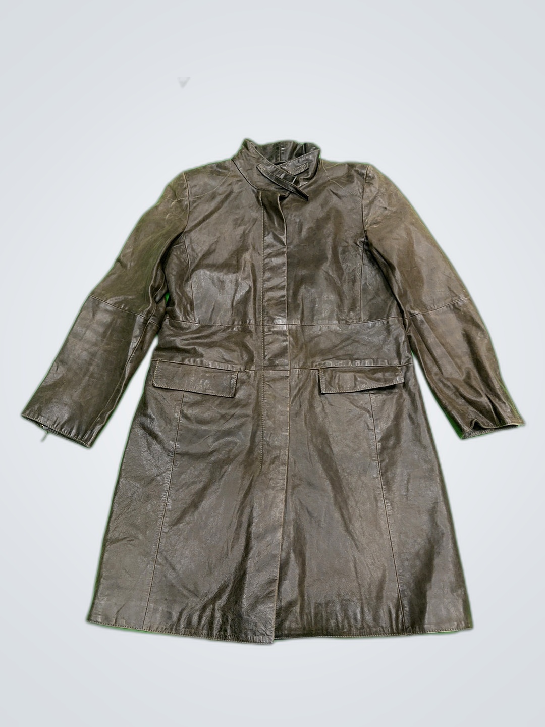 Marella Leather Trench Coat