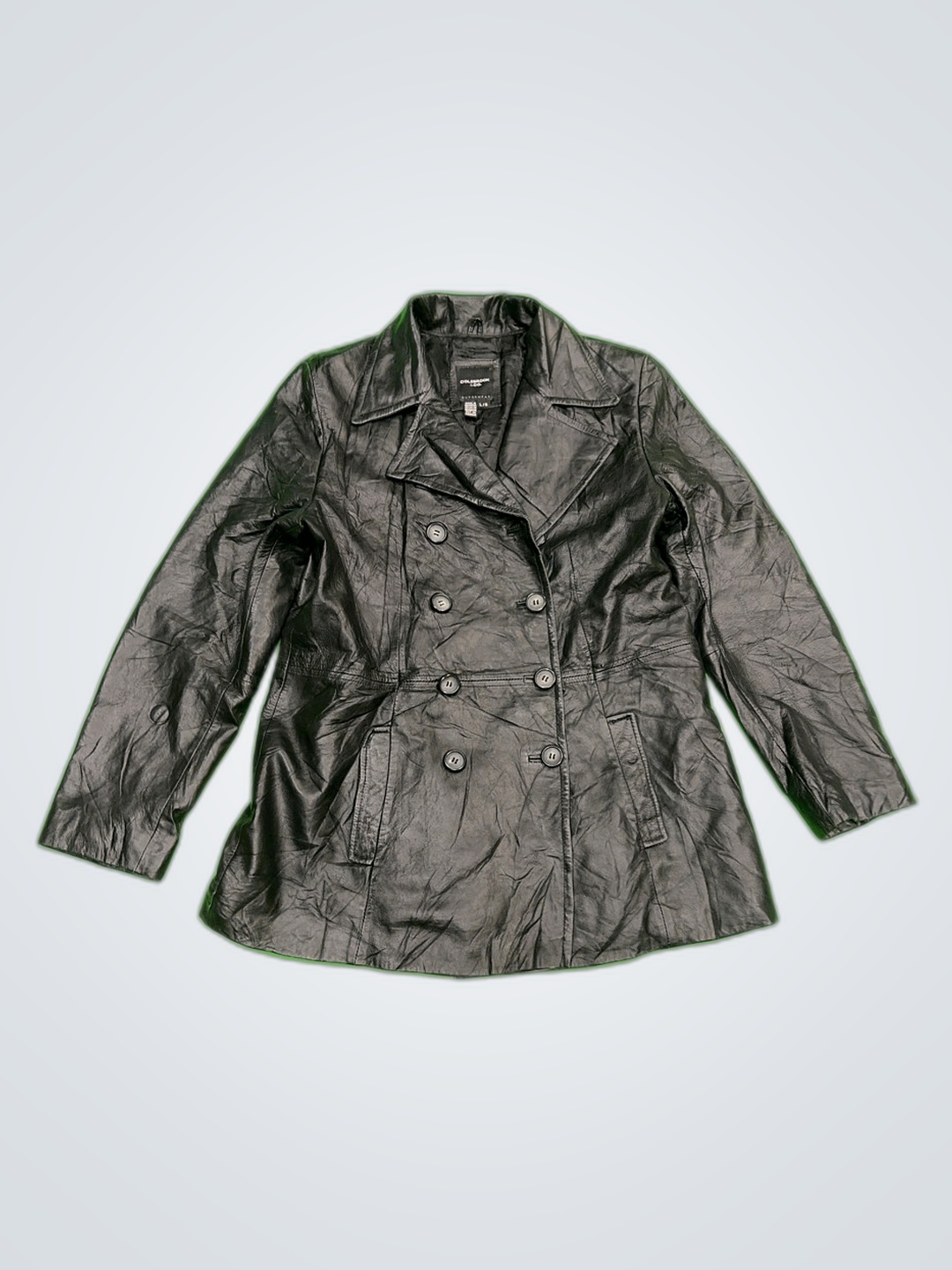 Veste en cuir noire Guess