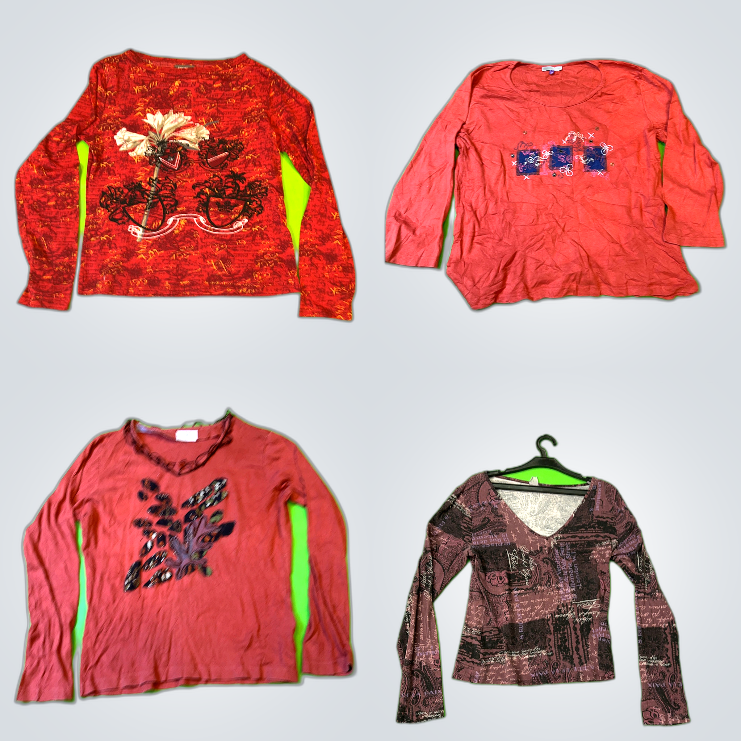 Levi's, Floral & Printed Long Sleeve Tops Bundle o..