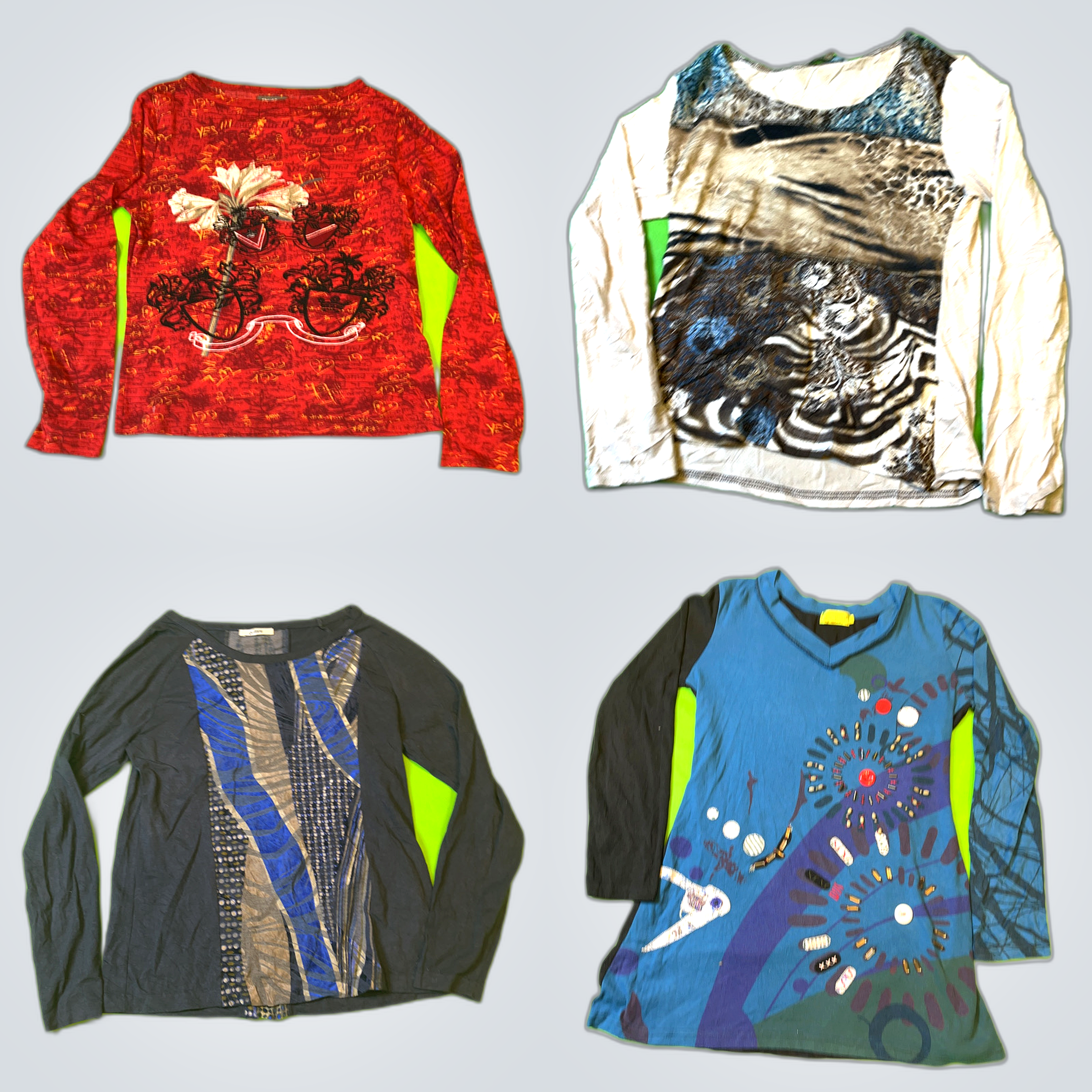 Top Brands Long Sleeve Tops & Blouses Bundle of 10