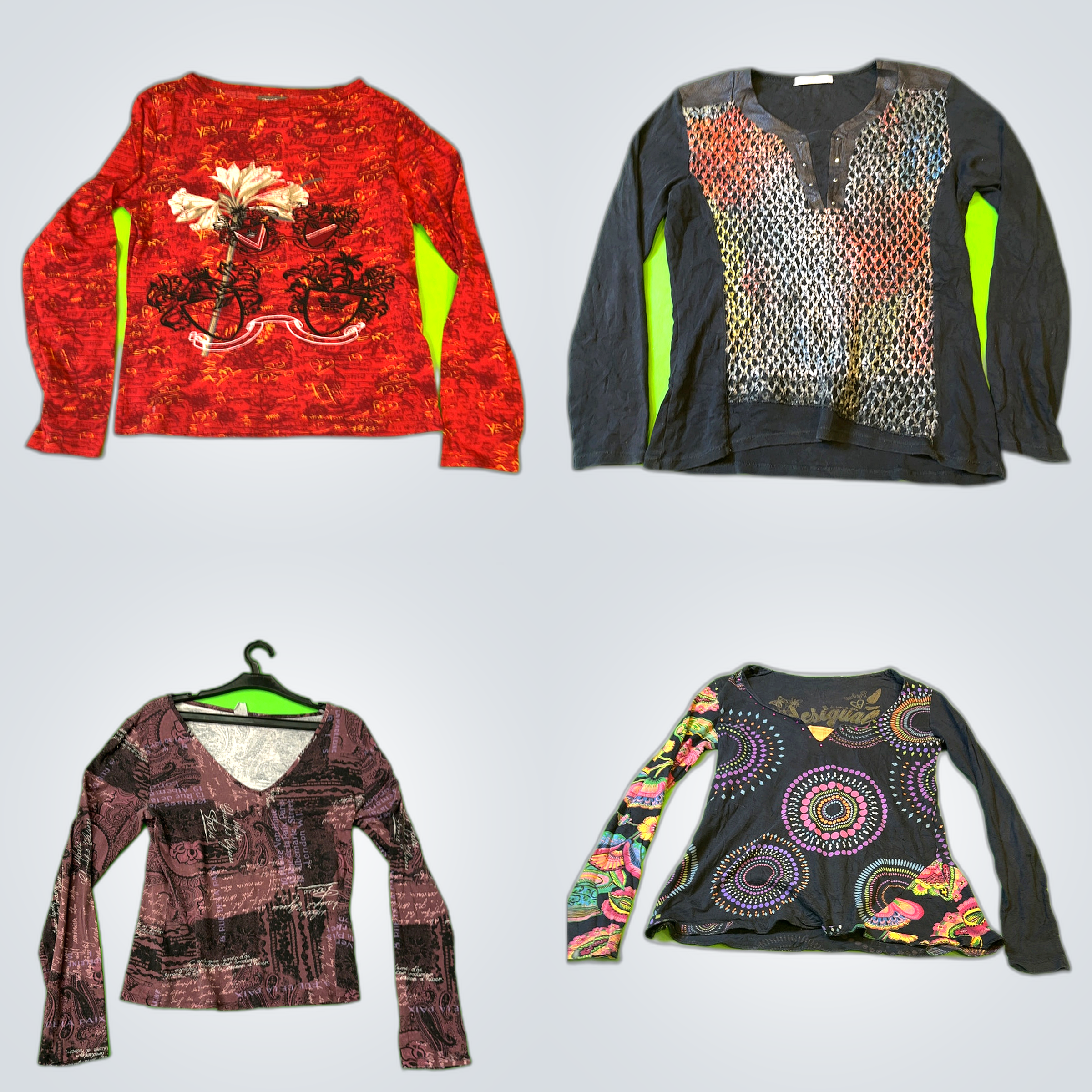 Long Sleeve Top Bundle: Kalisson, Desigual, Haloge..