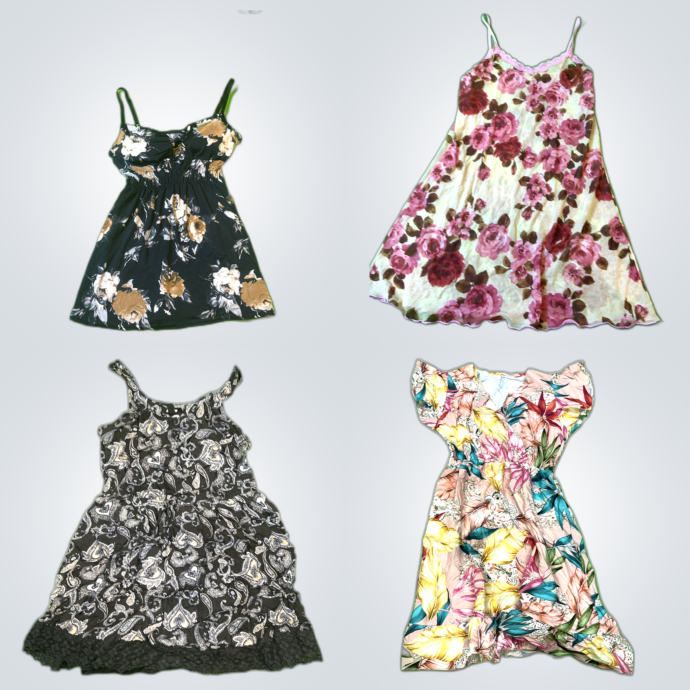 Floral Dress Bundle: 10-Piece Women's Fashion Lot ..