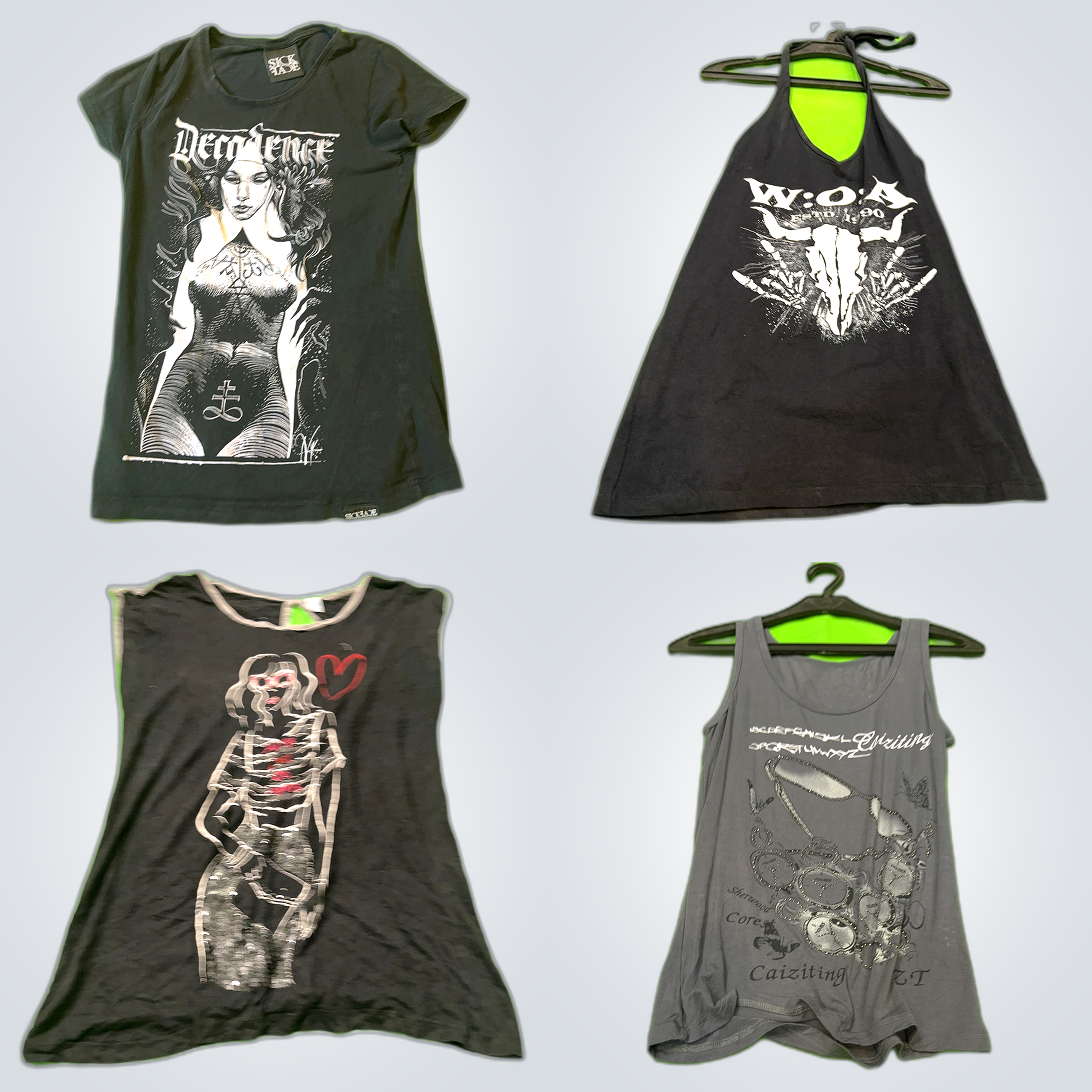 Retro Thrift Store Bundle - 10 Stück Modepaket Gra..