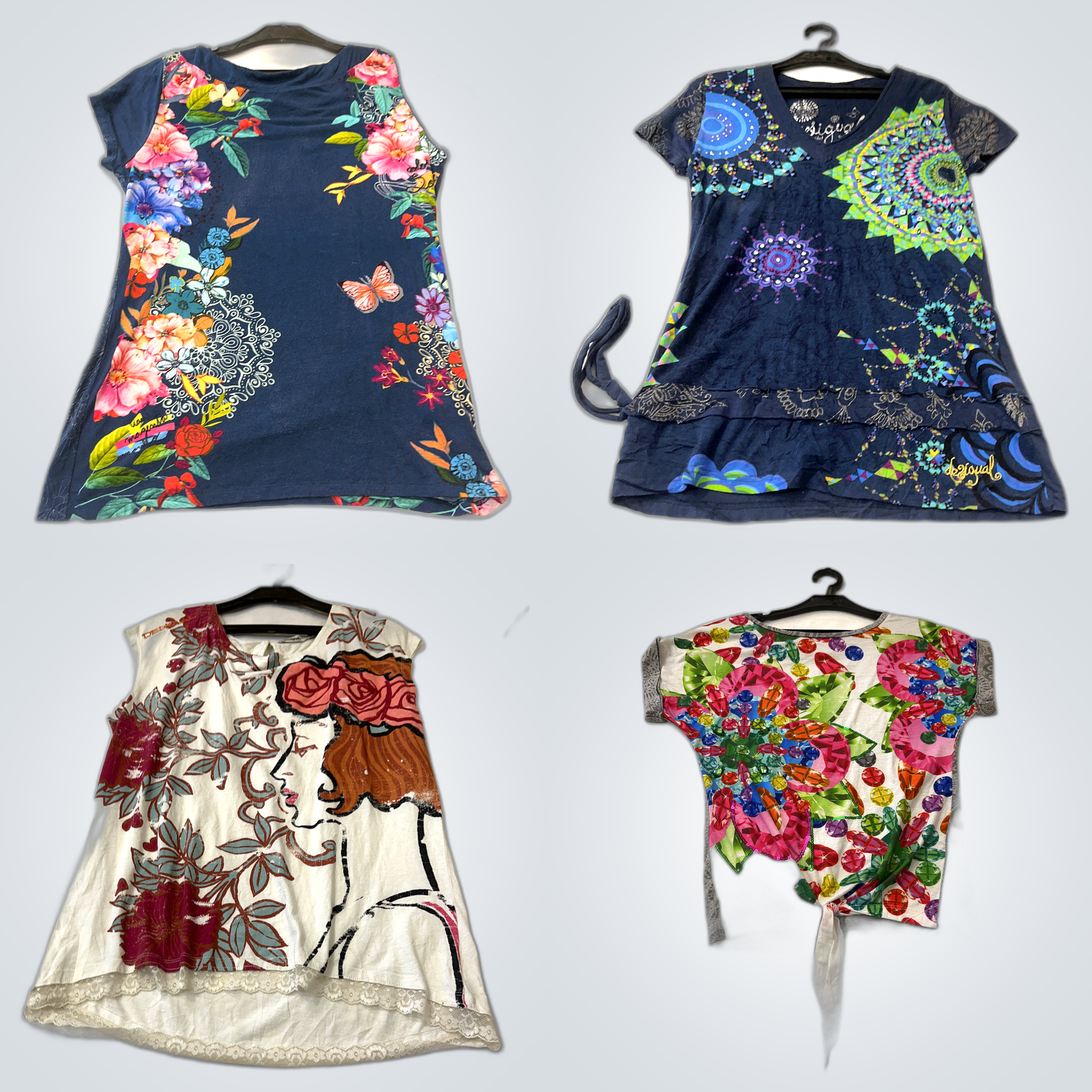 Desigual Printed Blouses Bundle