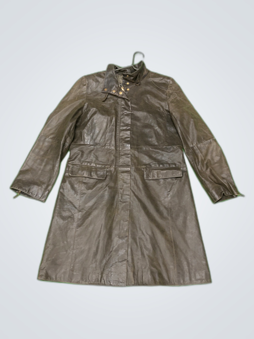 Marella Leder-Trenchcoat