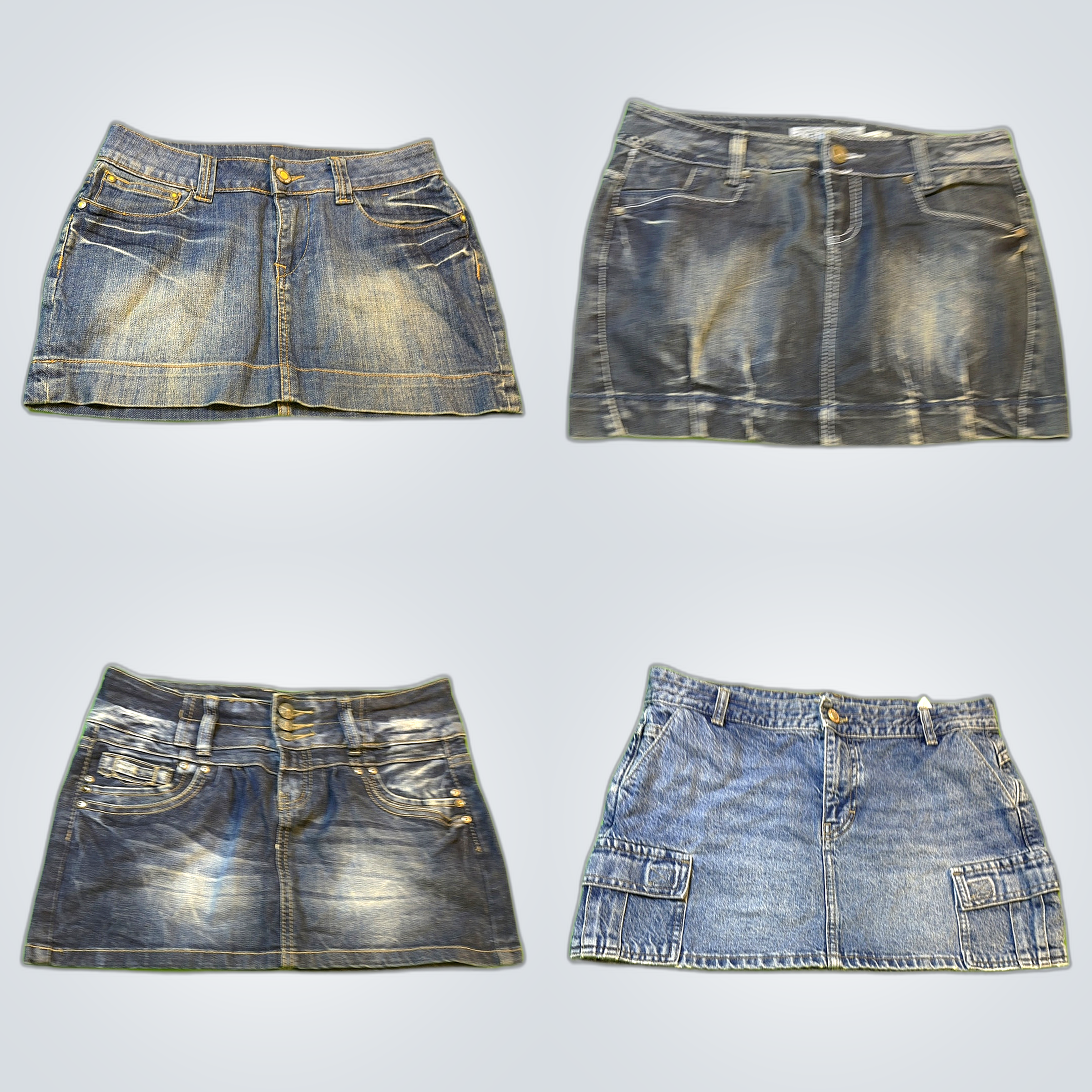 Y2k vintage denim skirts