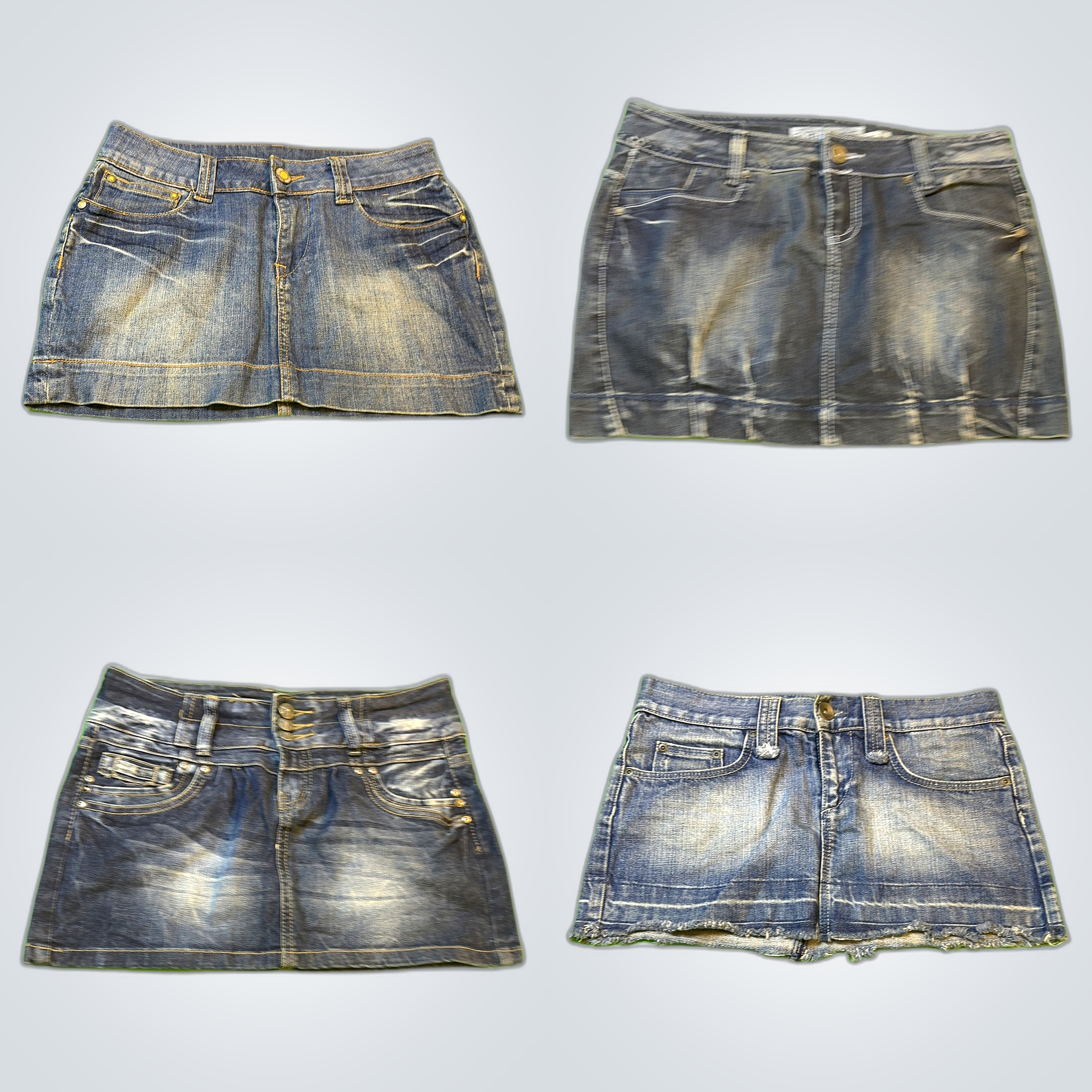 Y2k vintage denim skirts