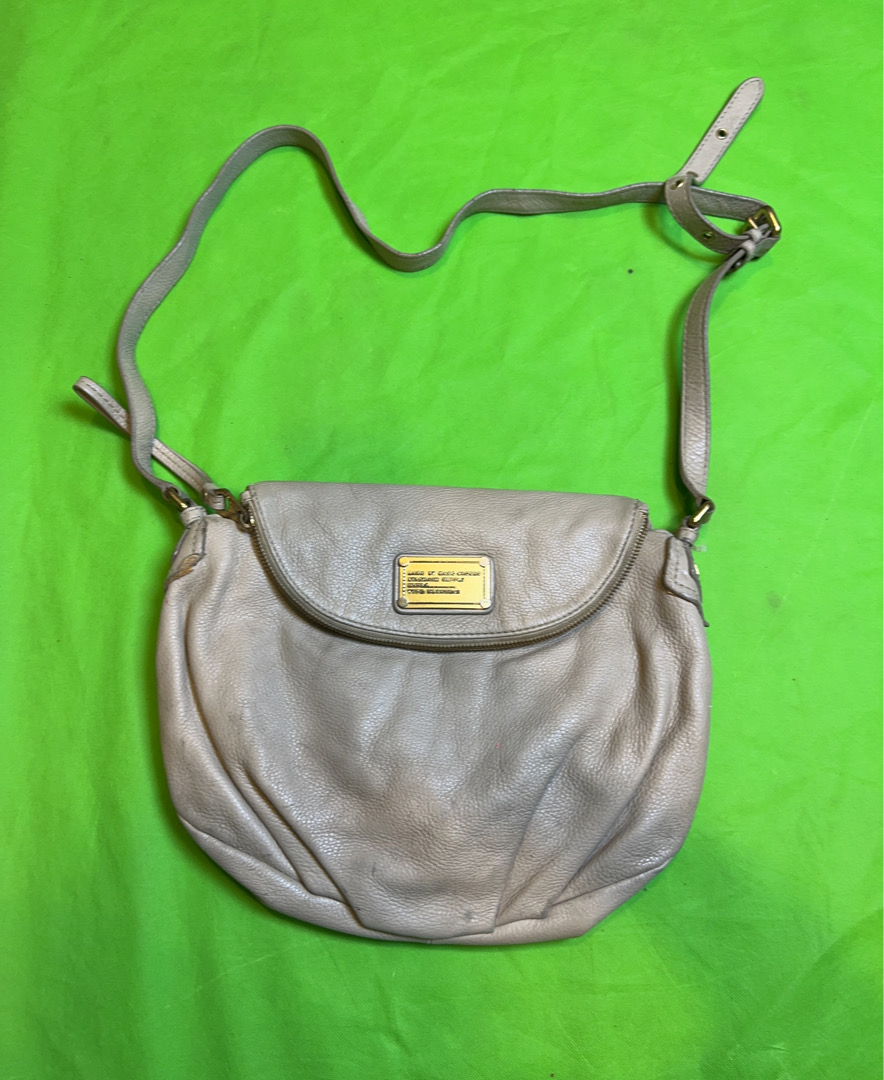 Marc Jacobs Beige Leather Crossbody Bag