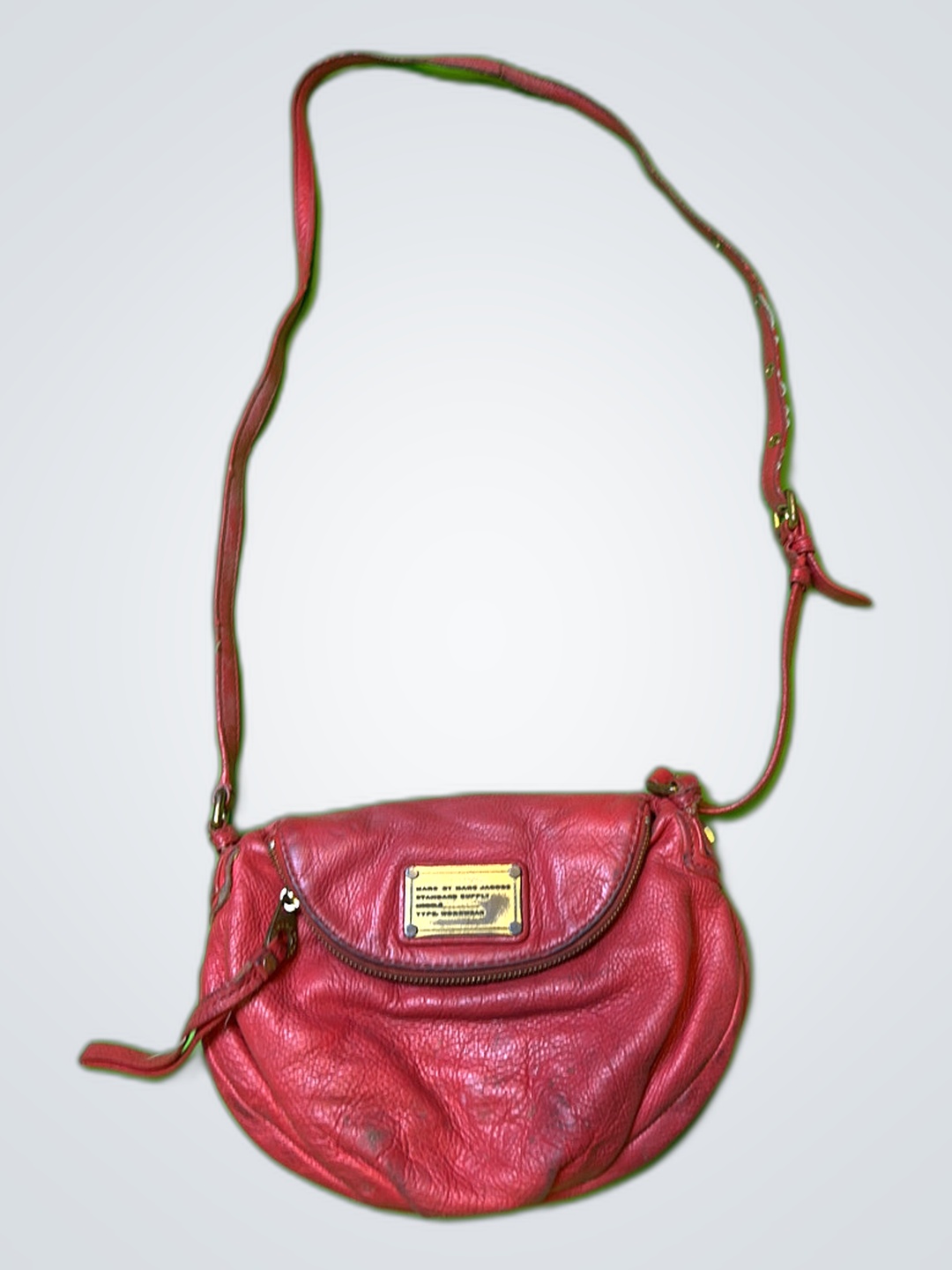 Red Leather Crossbody Bag
