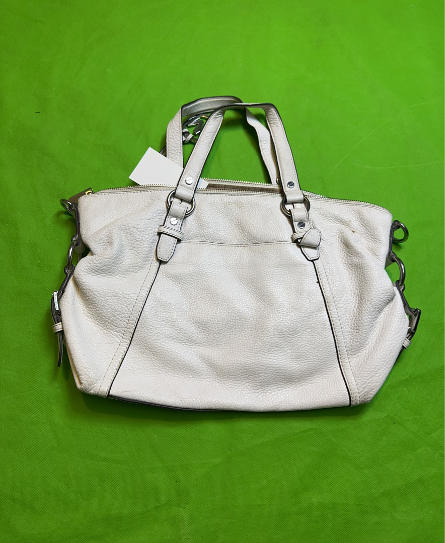 Michael Kors White Leather Handbag