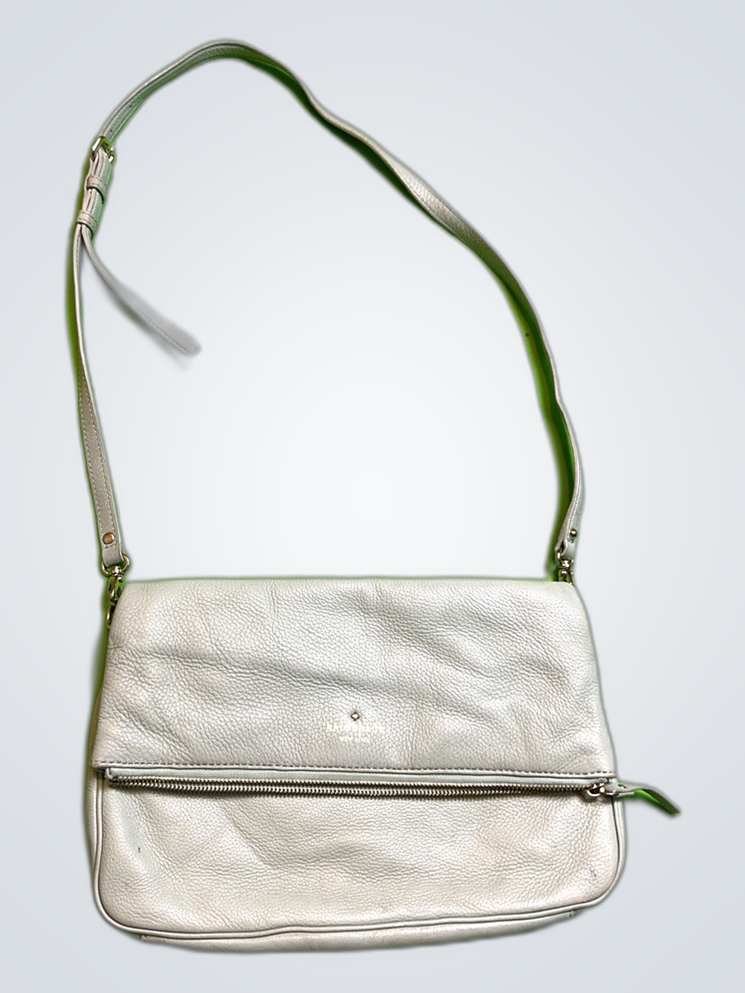 Kate Spade Gray Leather Crossbody Bag