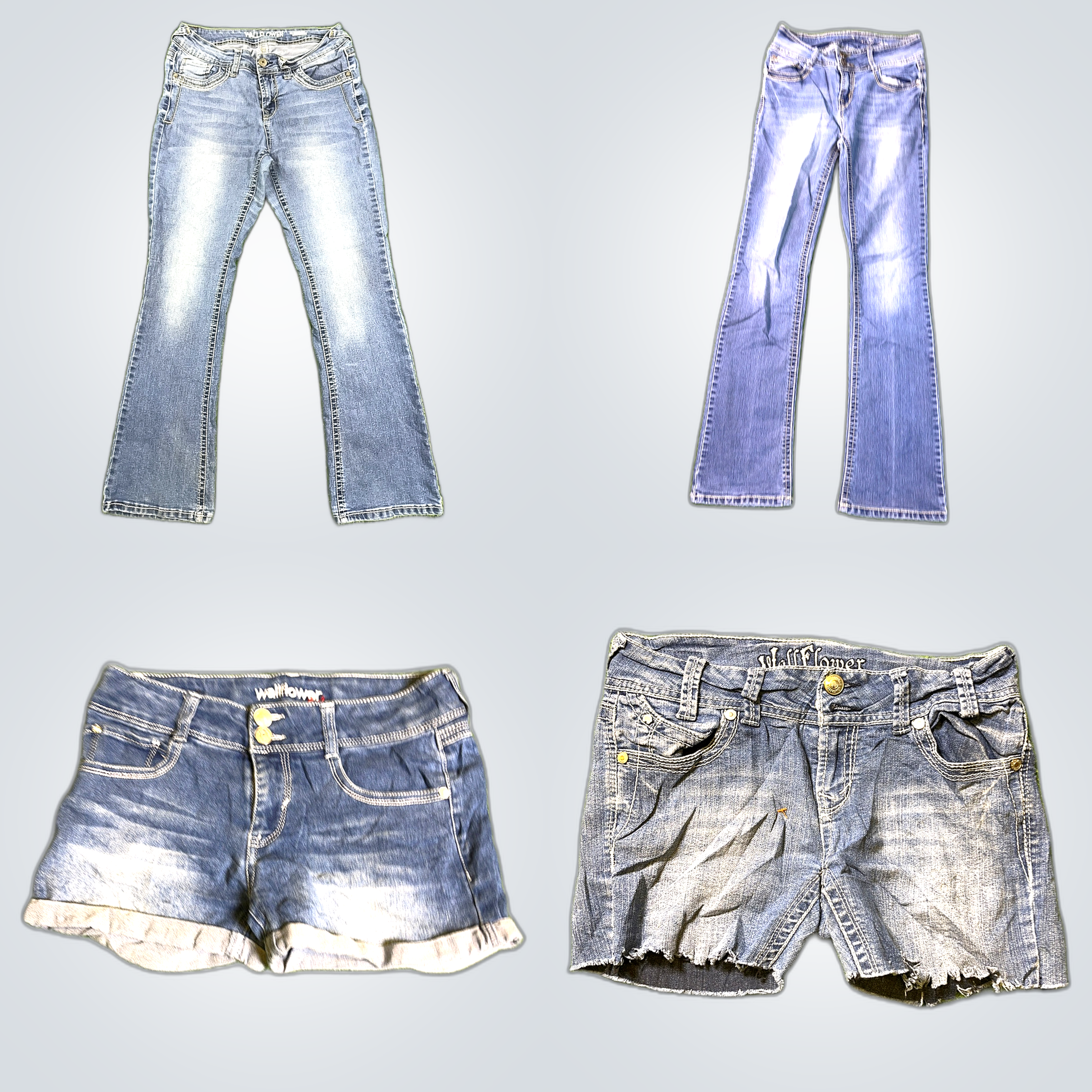 Wallflower Y2K Denim Shorts