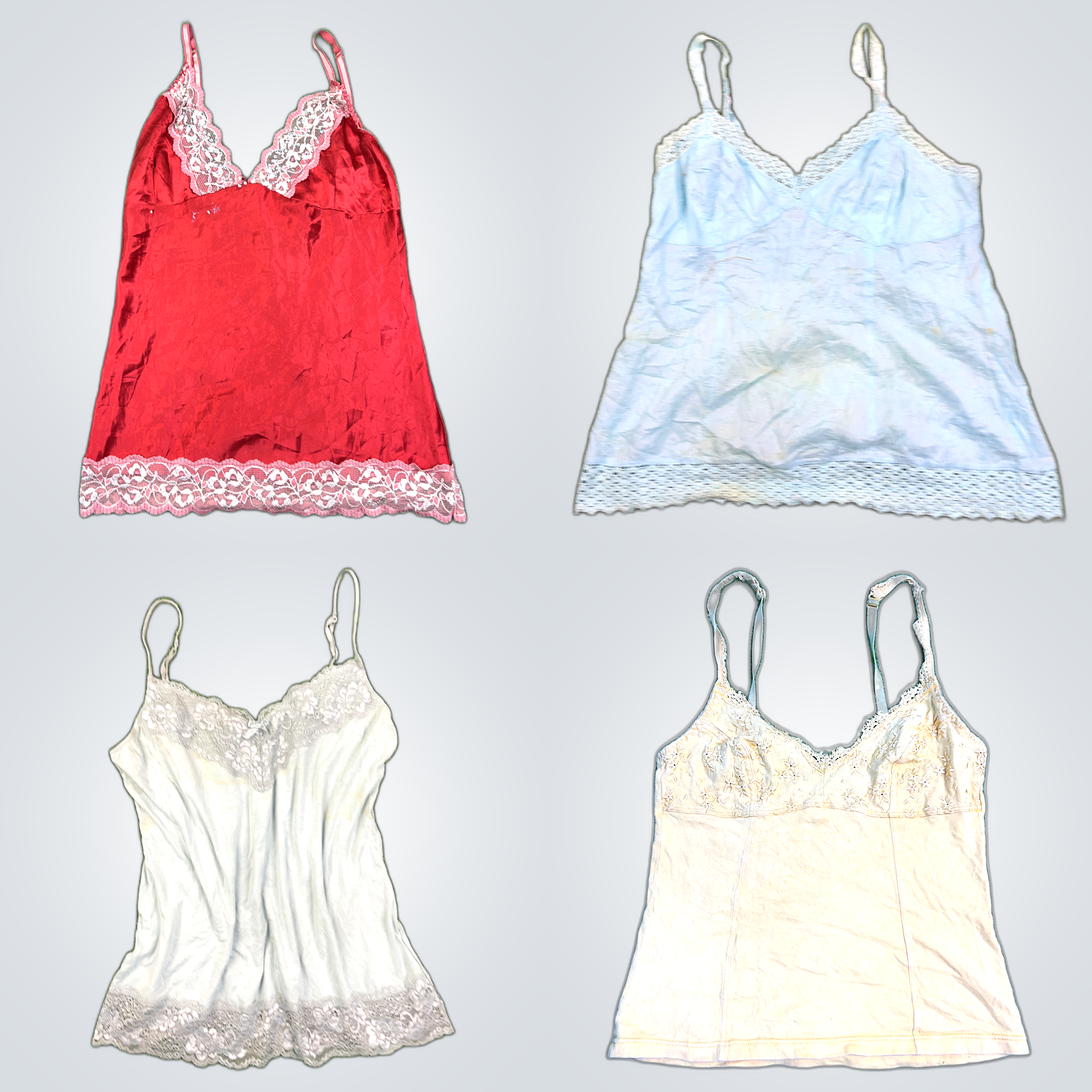 Lot de camisoles en dentelle Y2K