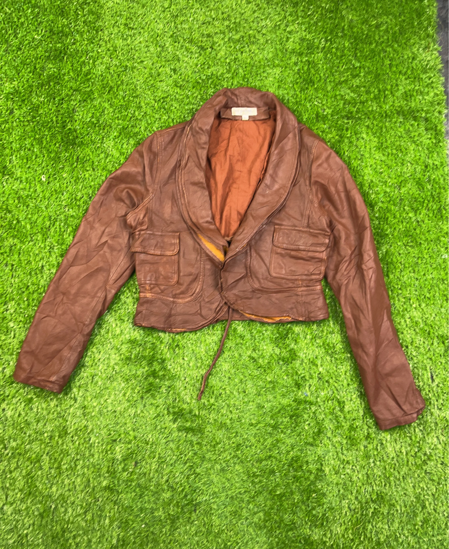 Jaqueta de Couro Marrom