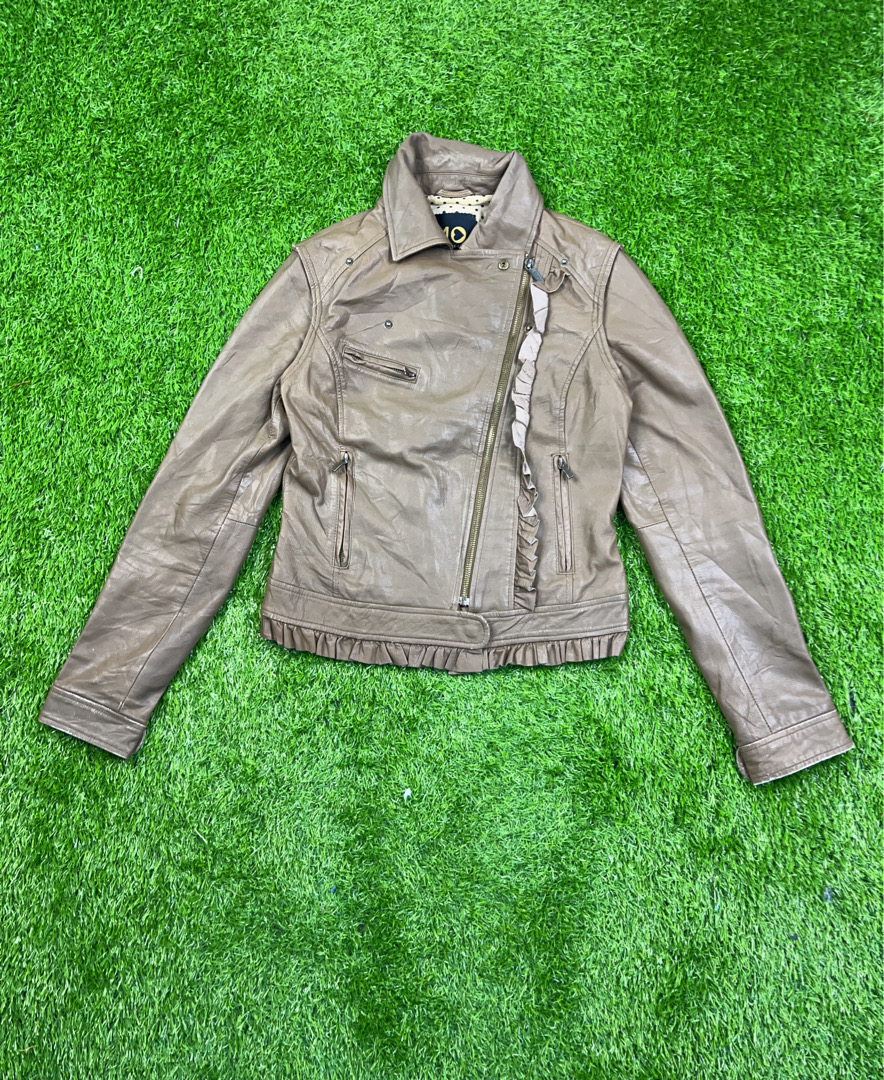 Jaqueta de Couro Marrom