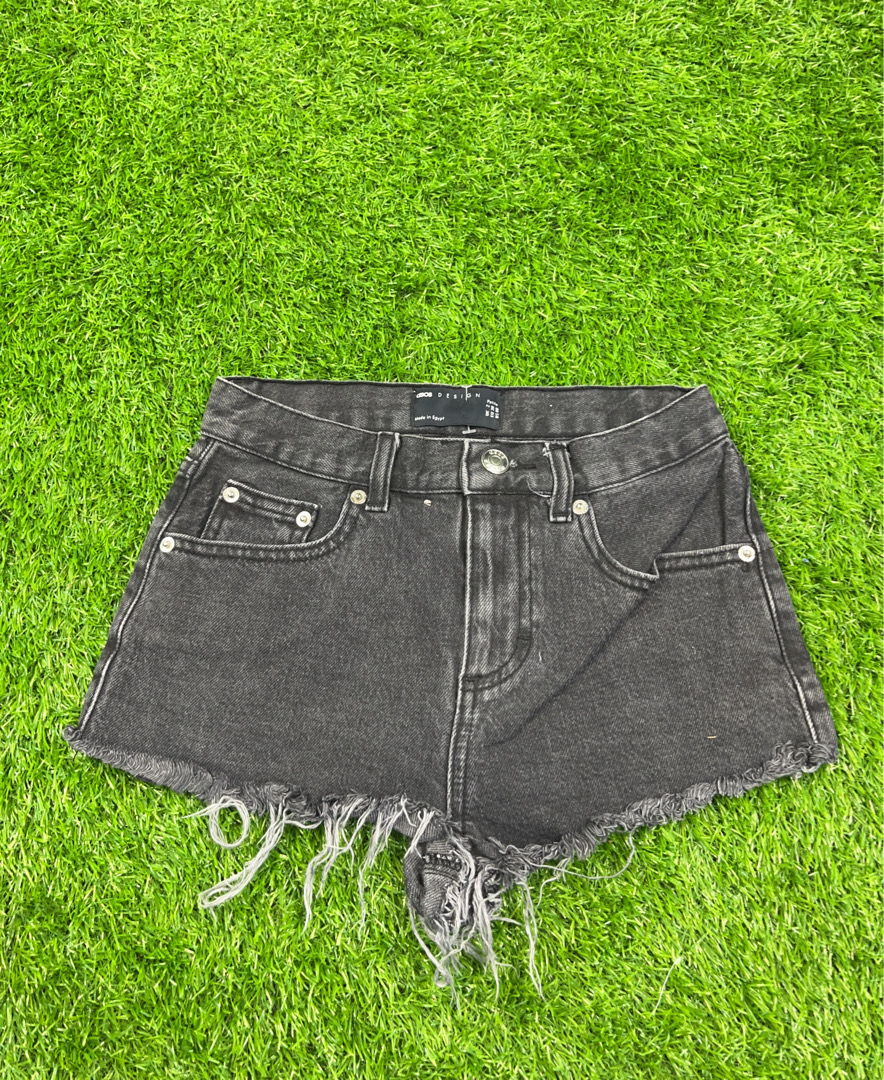 ASOS Design Petite Black Denim Shorts