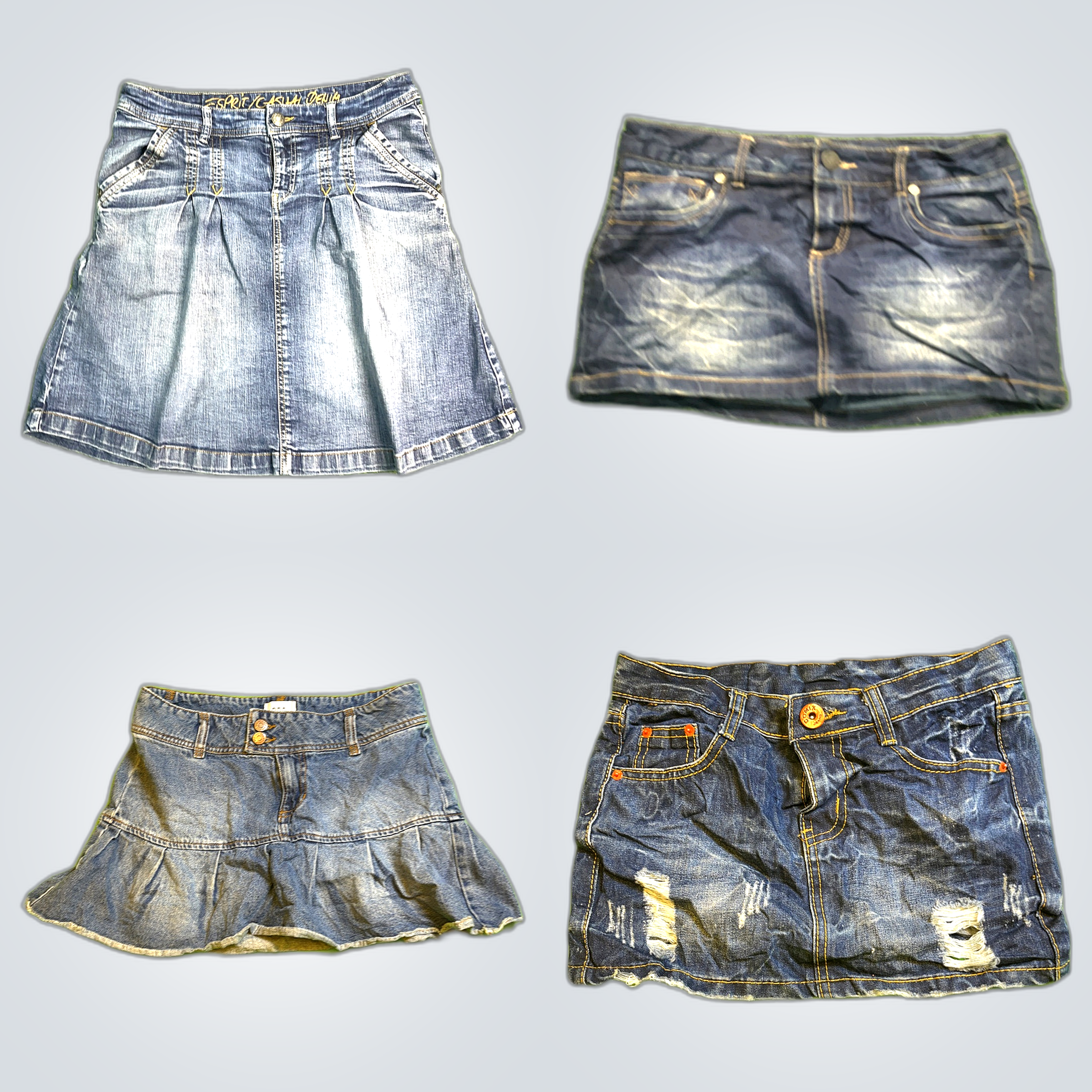 Pack de jupes mini en denim