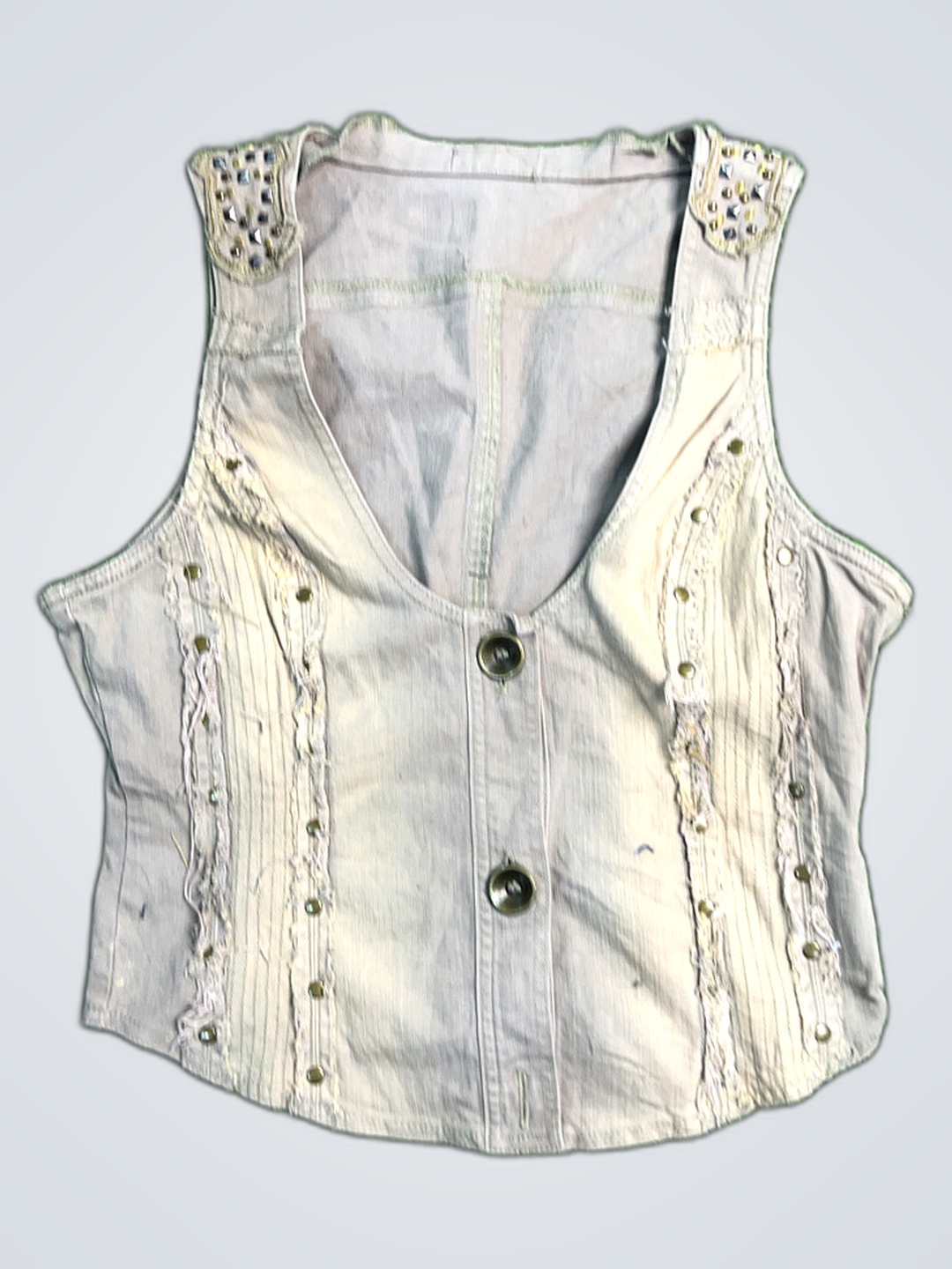Laura Scott Gray Vest