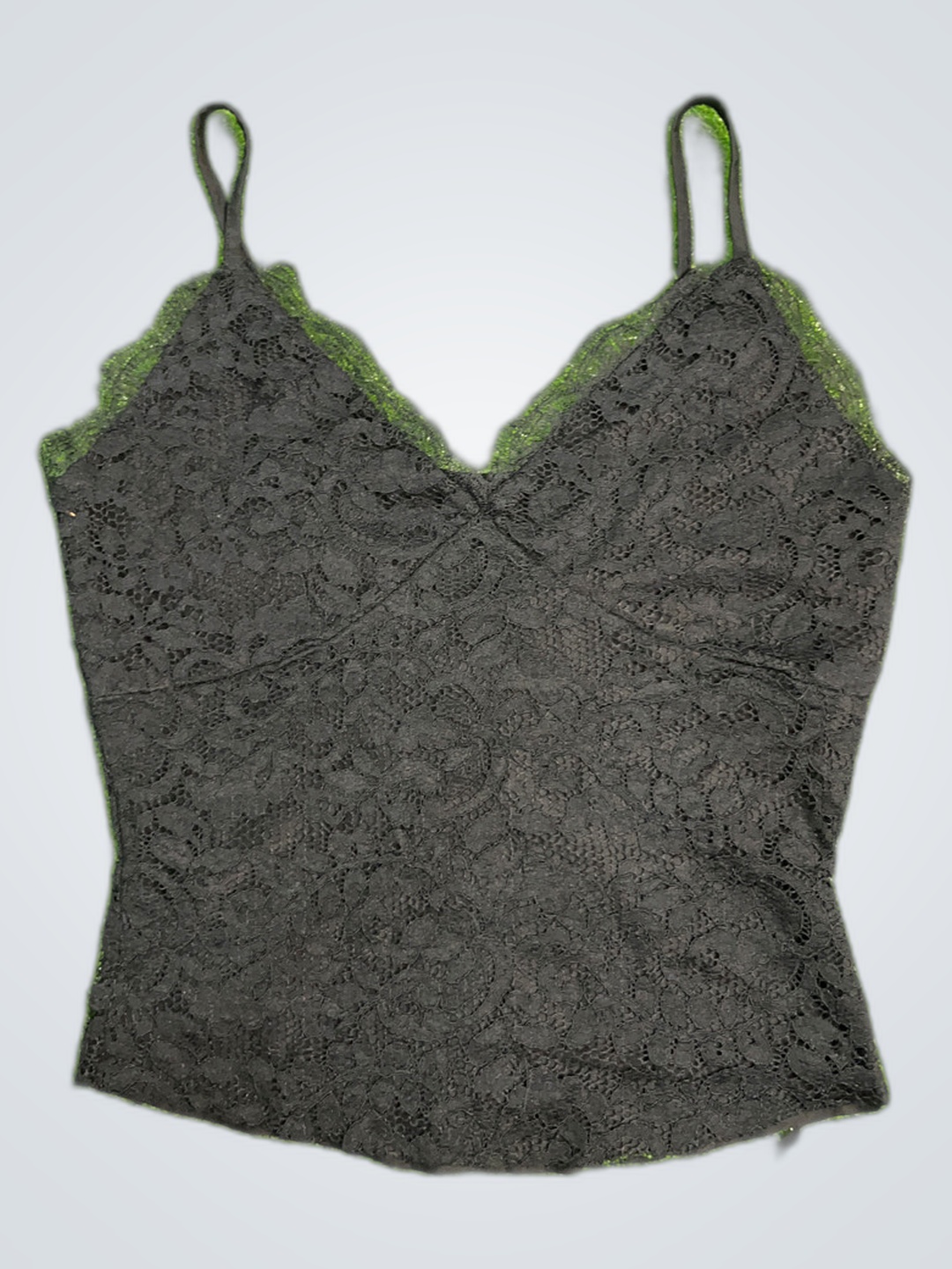 Schwarzes Spitzen-Camisole