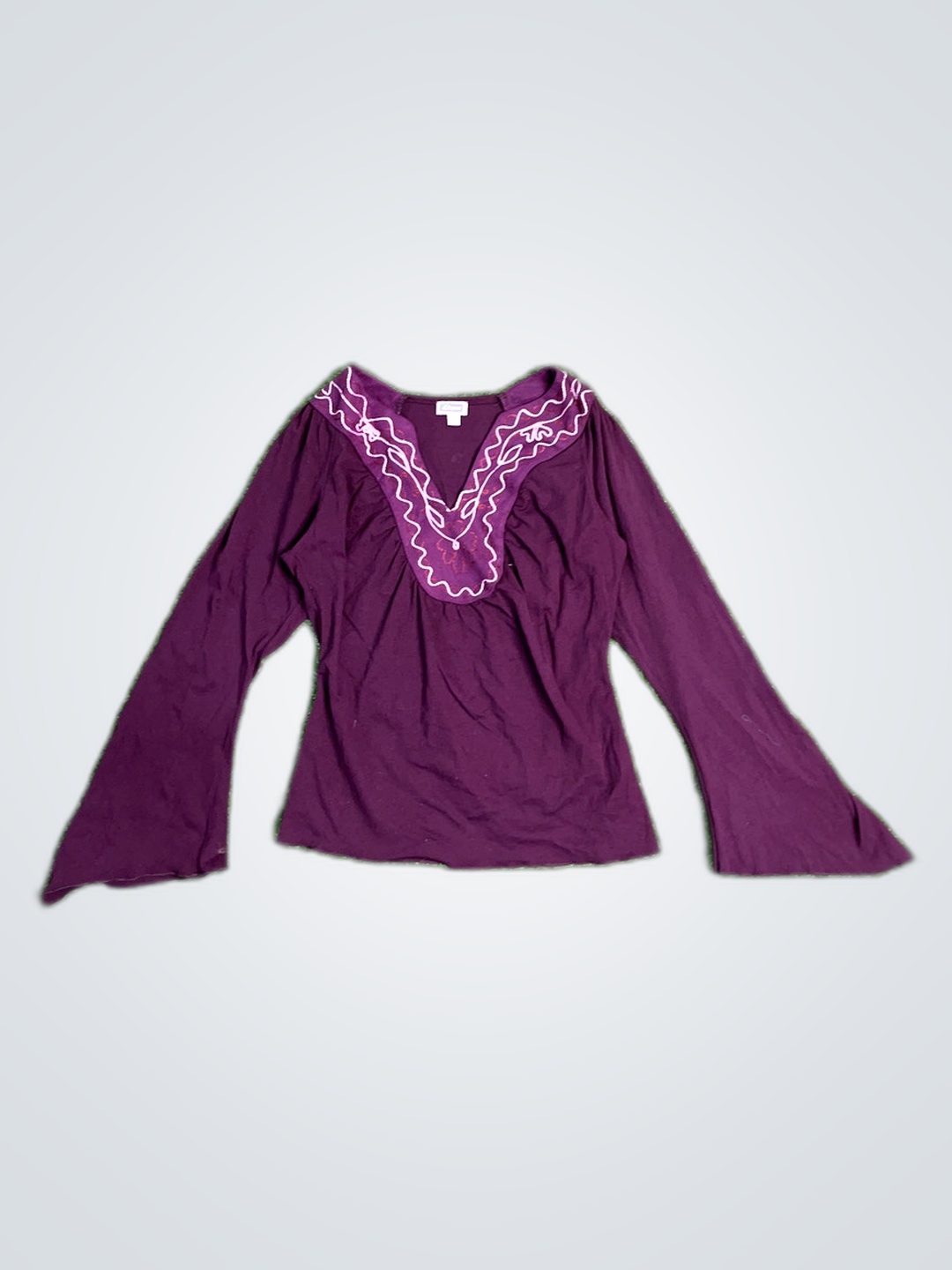 Etam Purple Long Sleeve Top