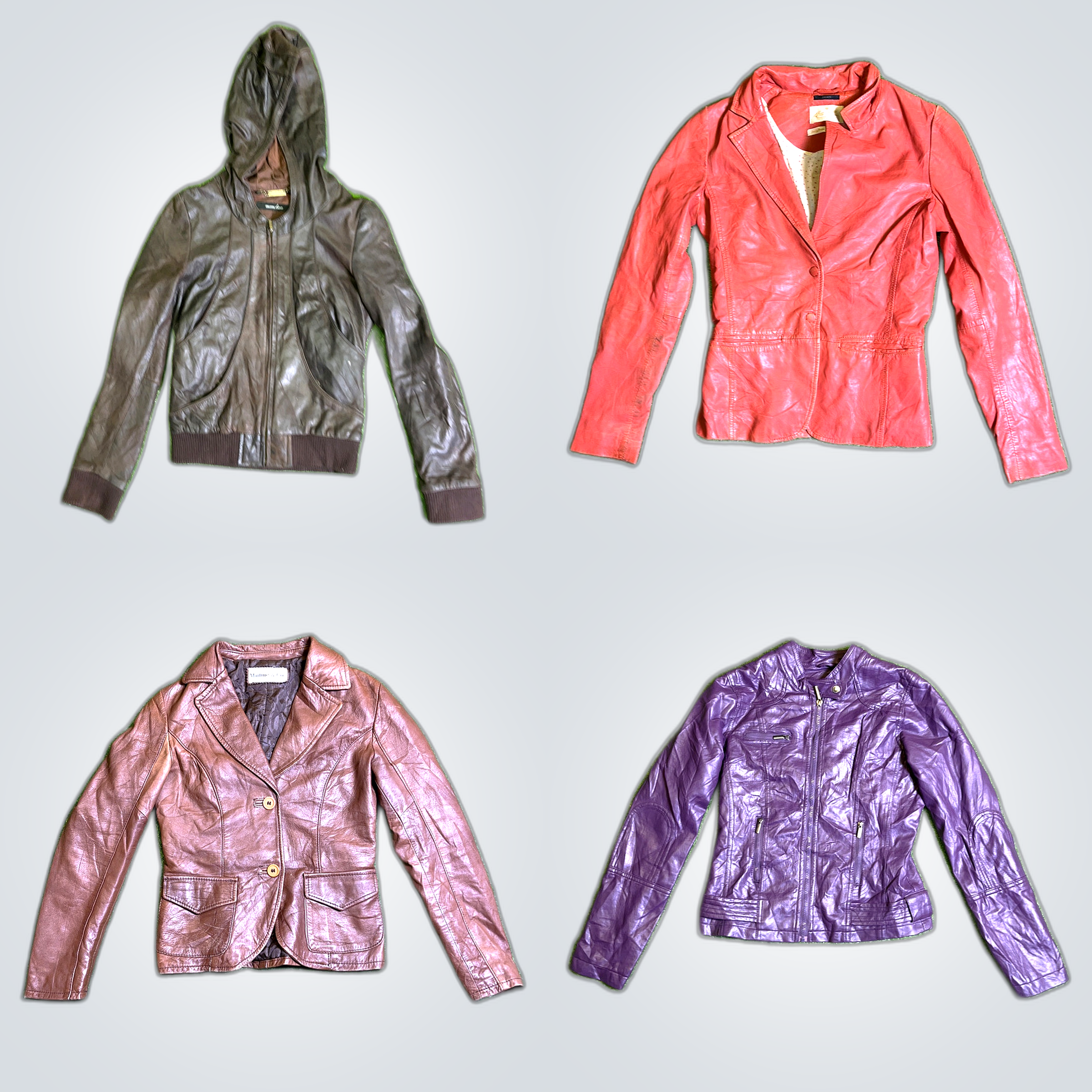 Ensemble de vestes en cuir - 7 pièces Rosarosam Bl..