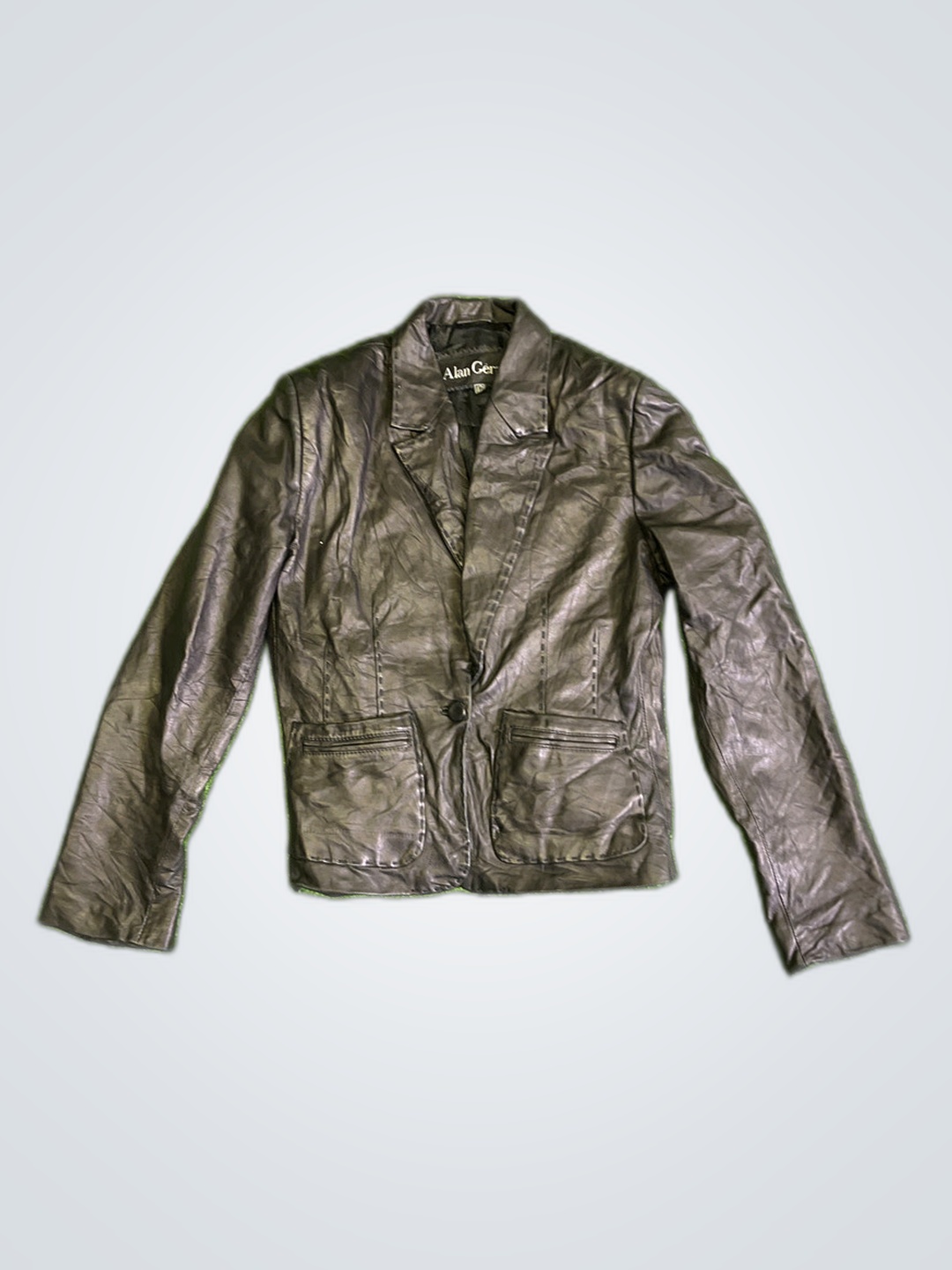 Alan Gerard Black Leather Jacket