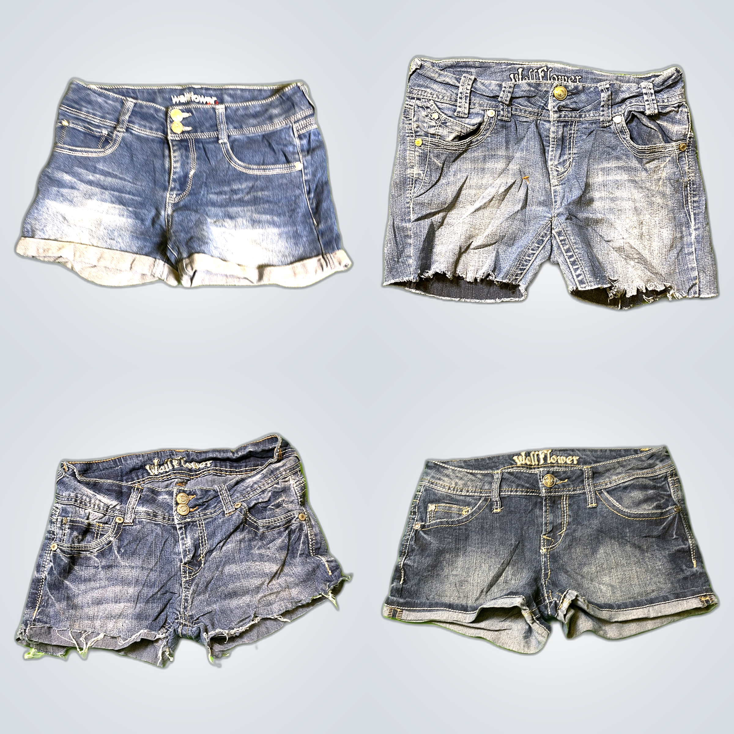 Wallflower Y2K Denim Shorts