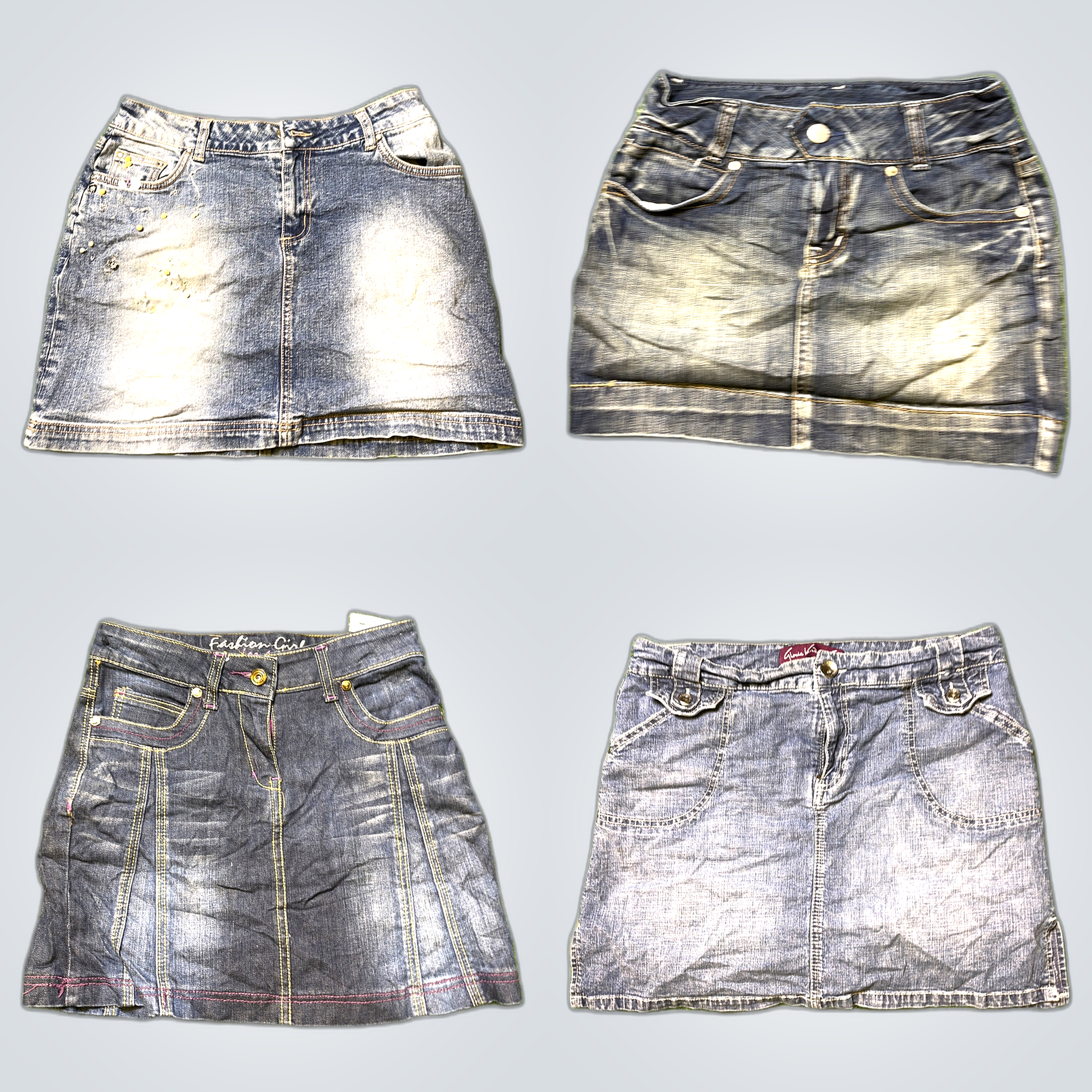 Vigoss, Uniqlo & Plus Bundle de Jupes Mini en Deni..