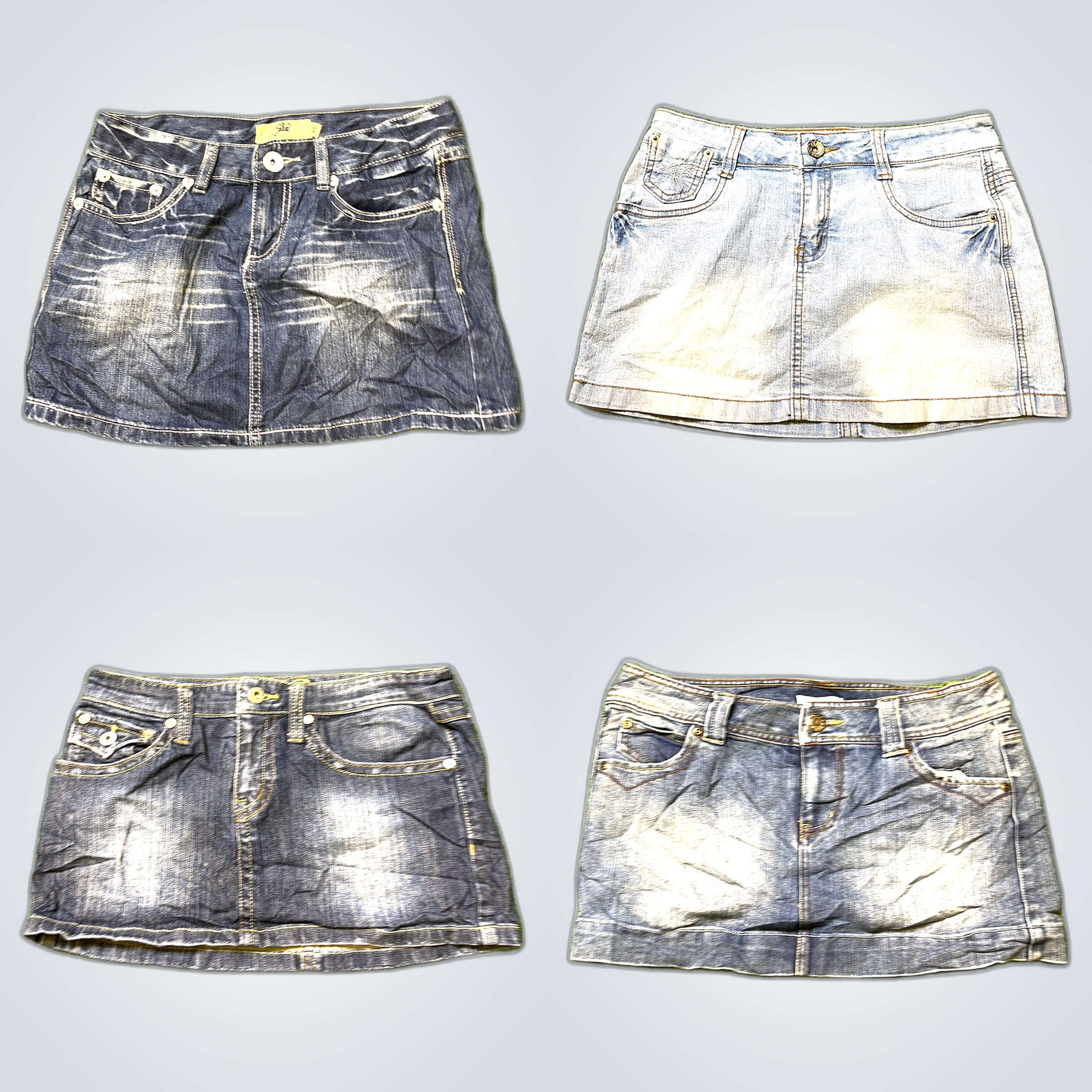 Y2K Denim Mini Skirts