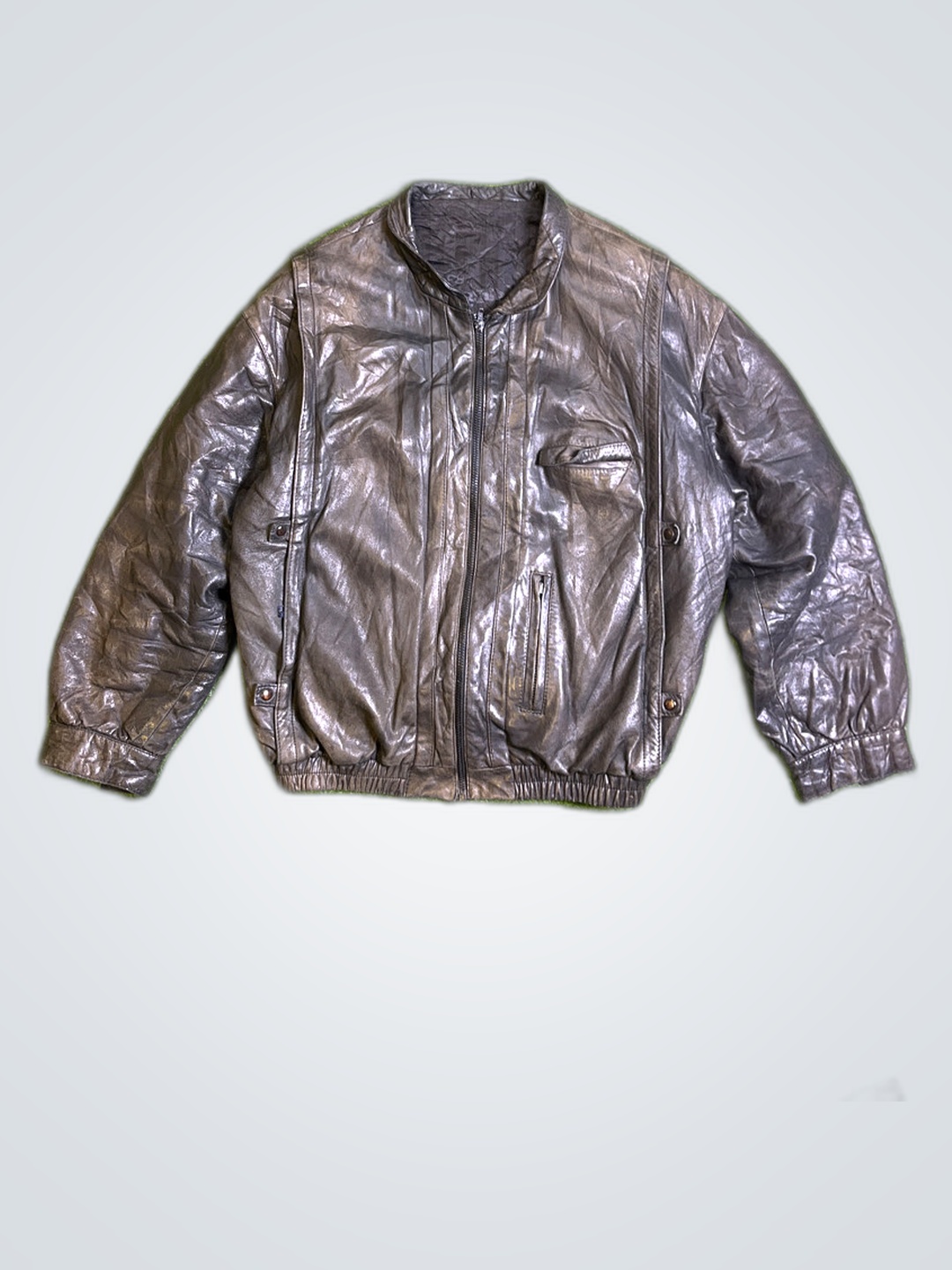 Veste Bomber en cuir