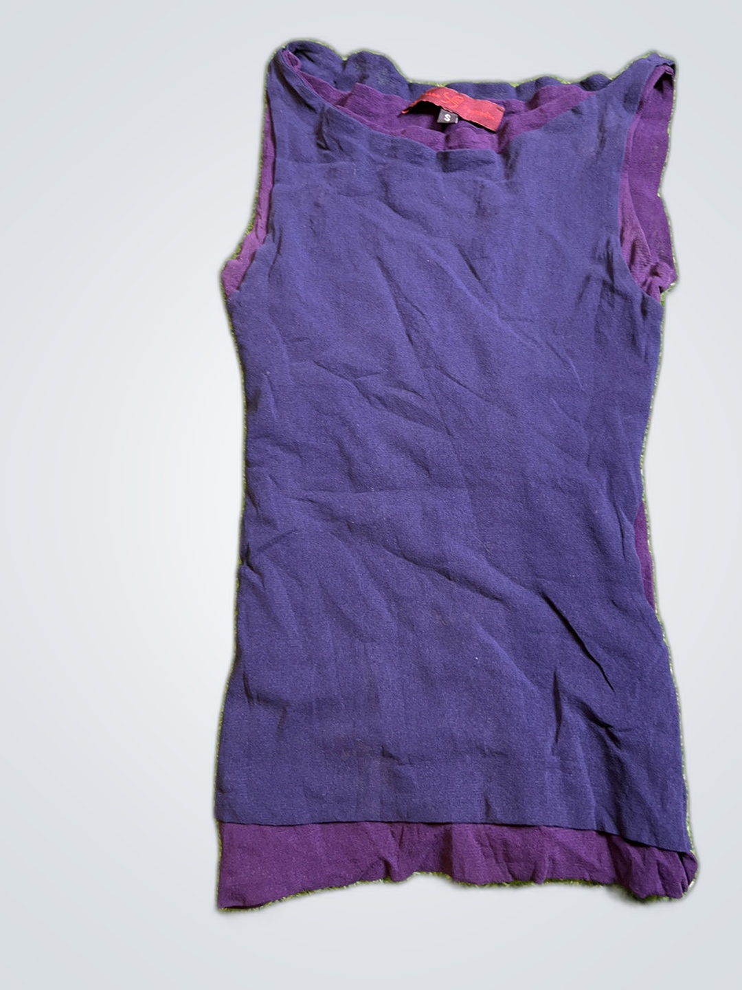 Top Roxo Sem Mangas Severine Perquin