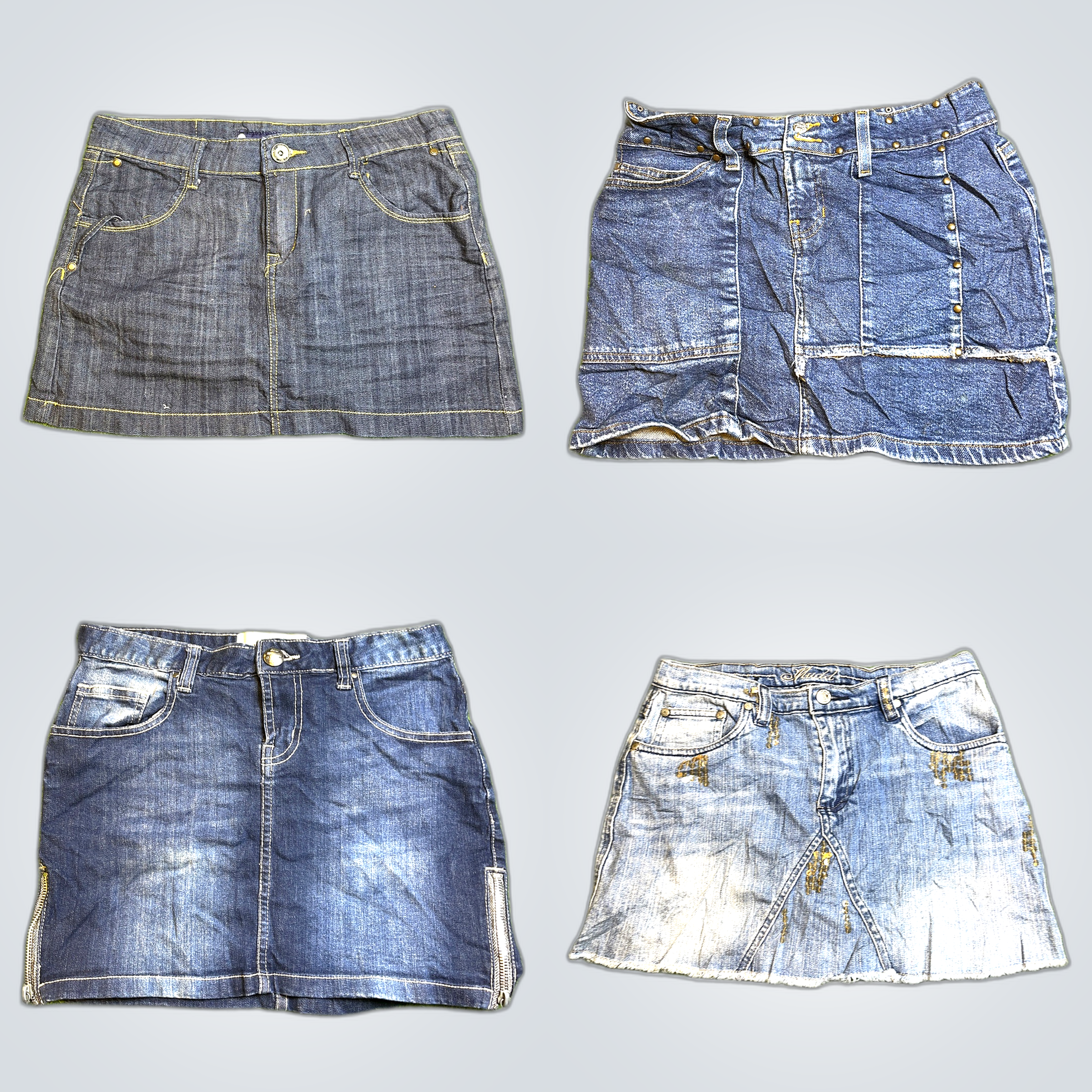 Denim Skirt Bundle - Gold SK, phildar & More Mini ..