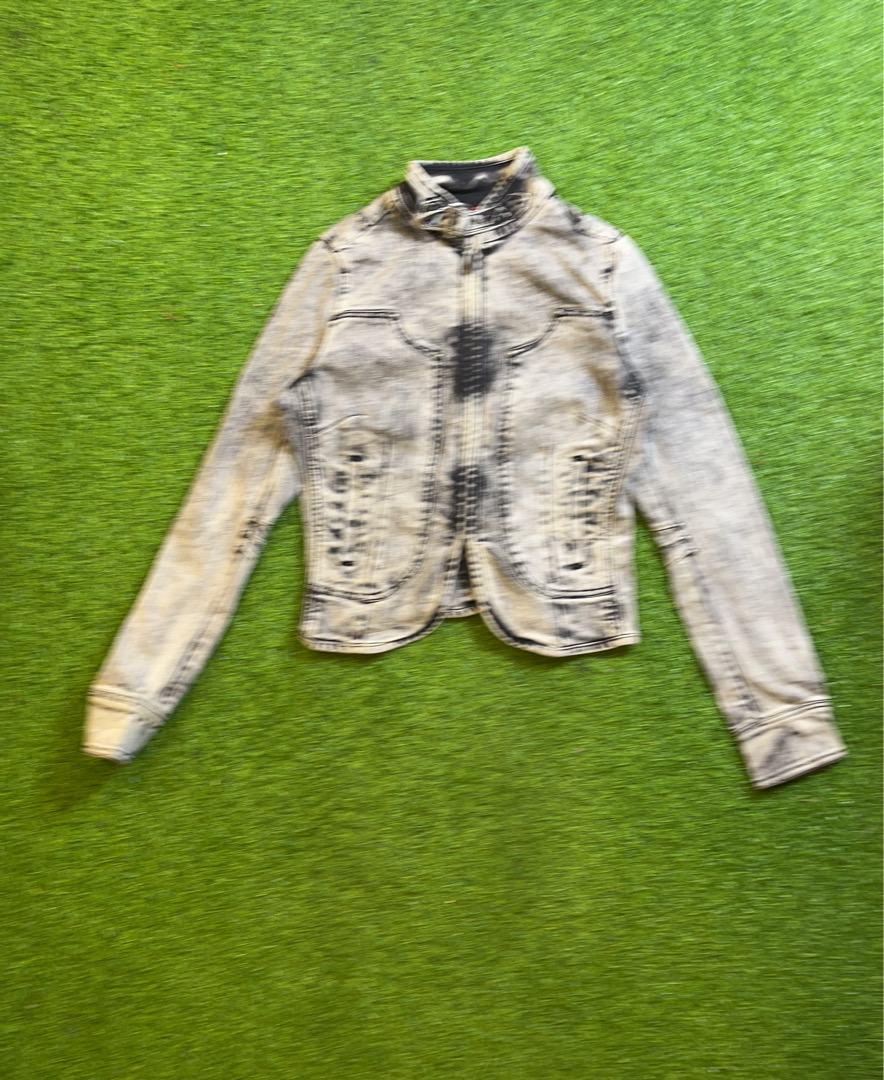Veste en denim grise