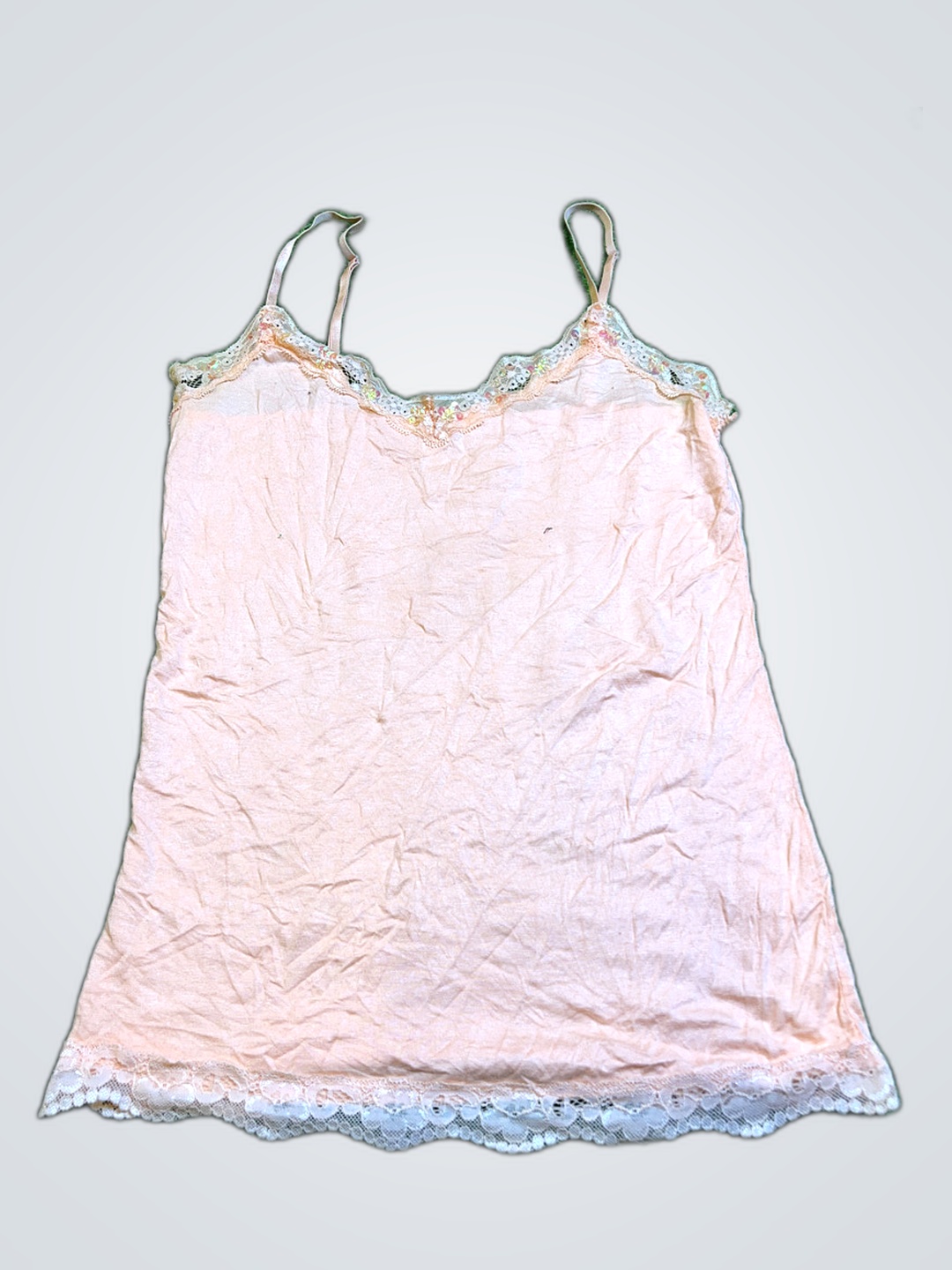 Camiseta Pêssego com Renda