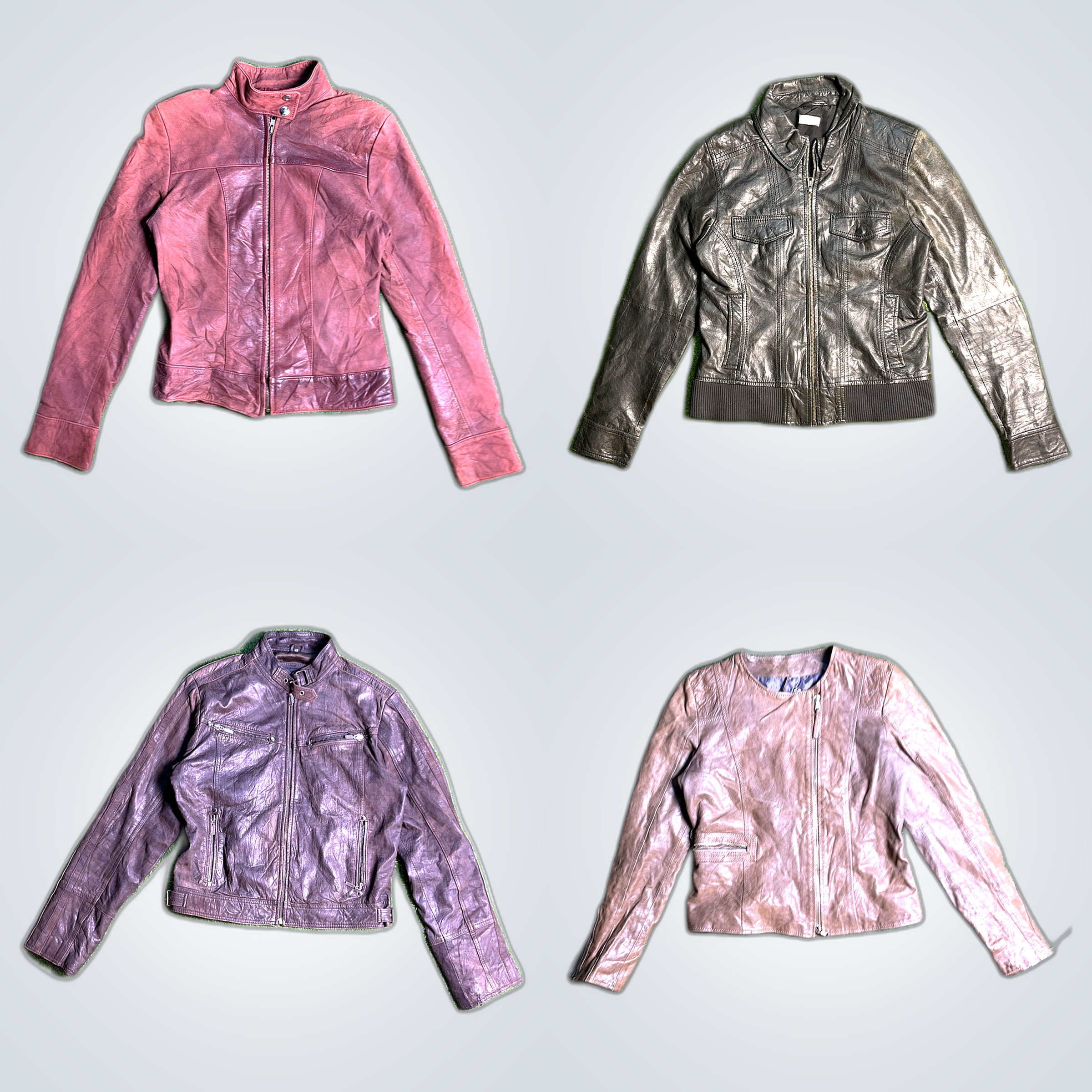 Leather Jacket Bundle - 7 Pcs Blue Deep, Pomo, Imp..