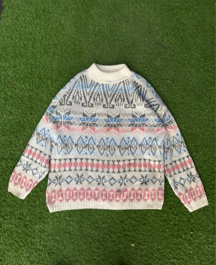 Croquet Fair Isle Knit Sweater