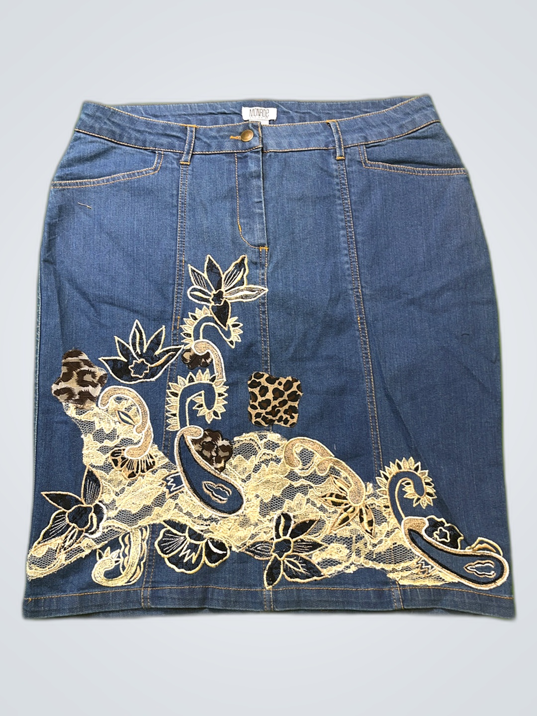 Monroe Denim Mini Skirt