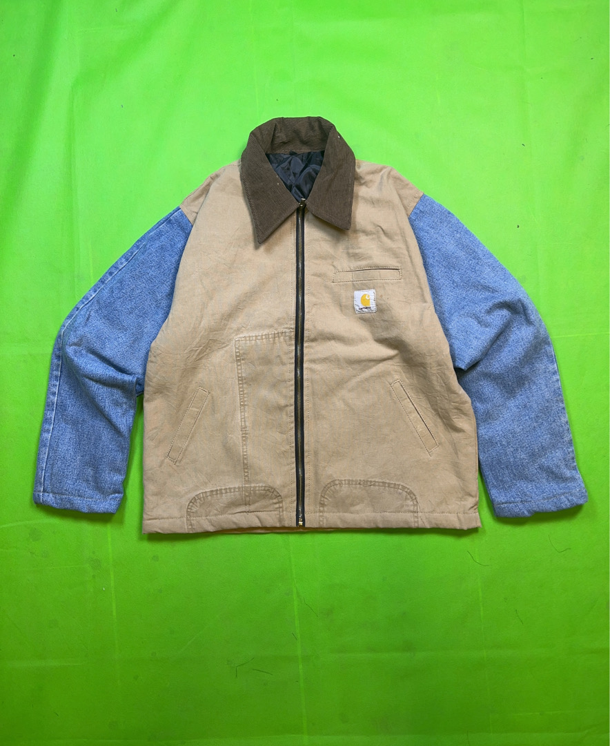 Chaqueta de trabajo con mangas de mezclilla recicl..