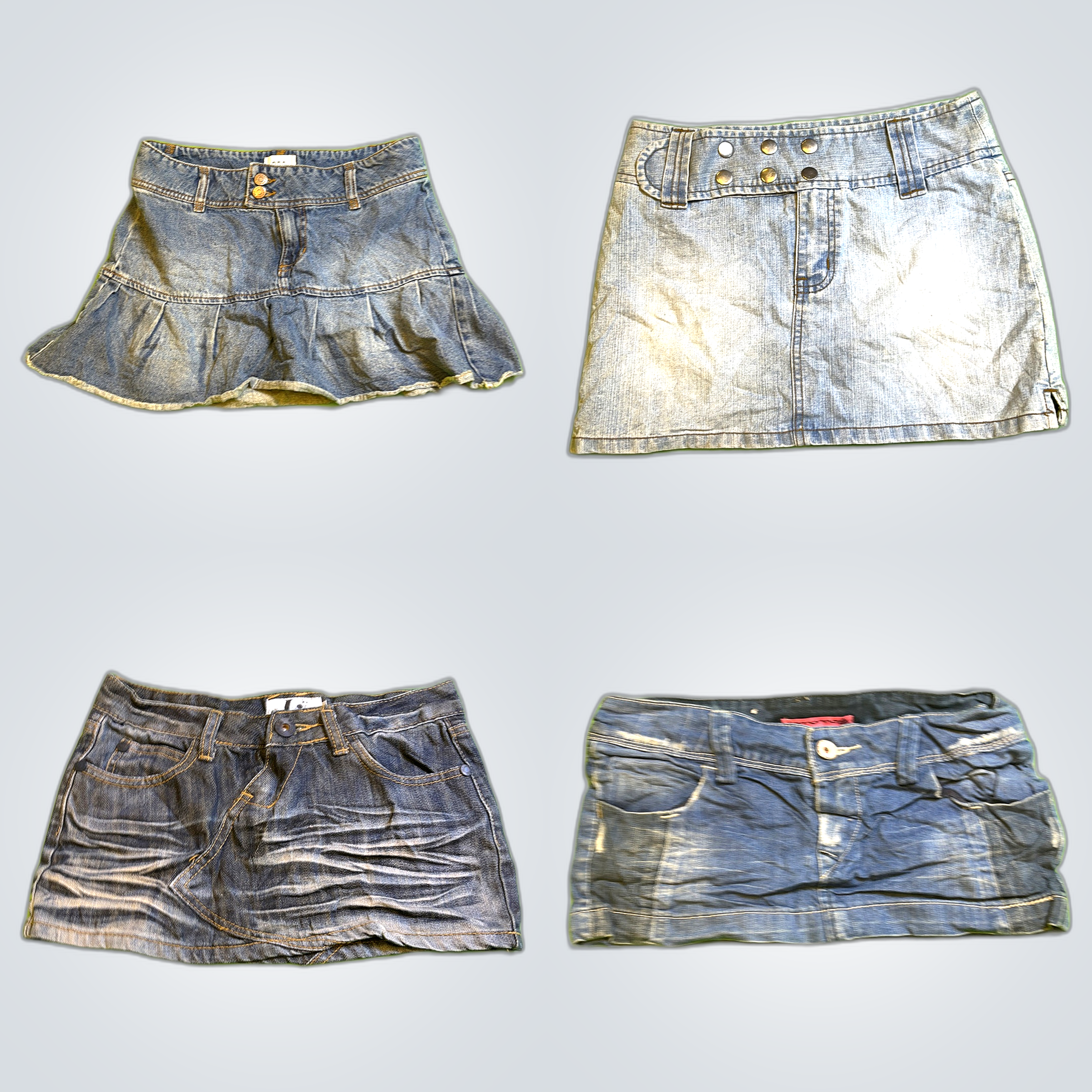 Ensemble de jupes courtes en denim