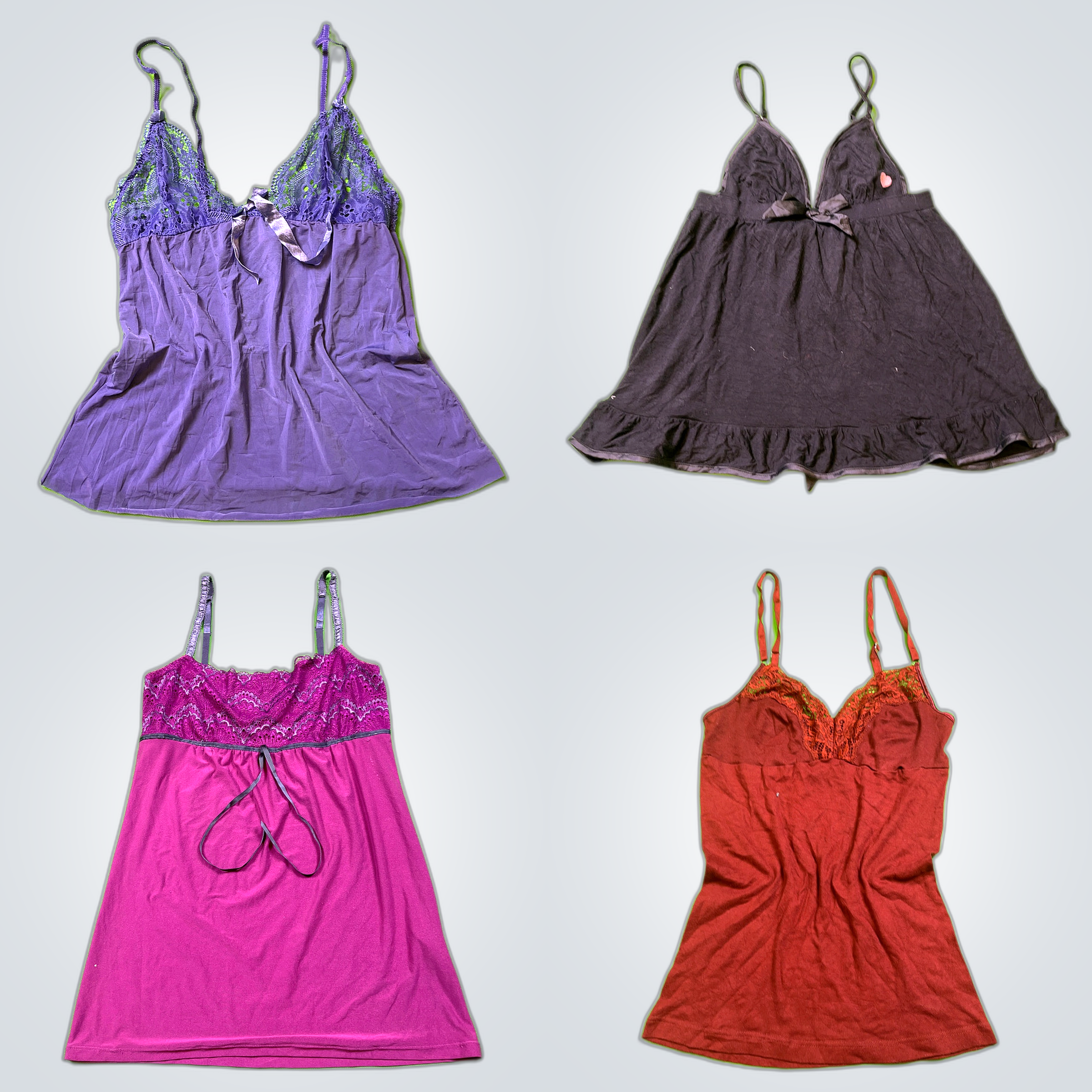 Y2K Lace Trim Camisoles