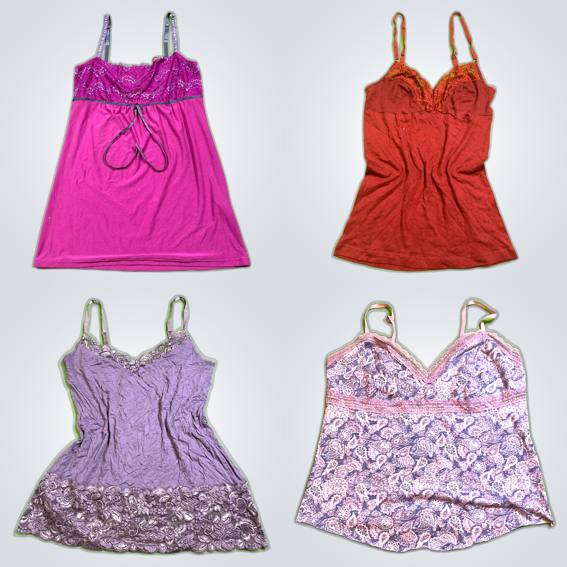 Y2K Lace Trim Camisoles