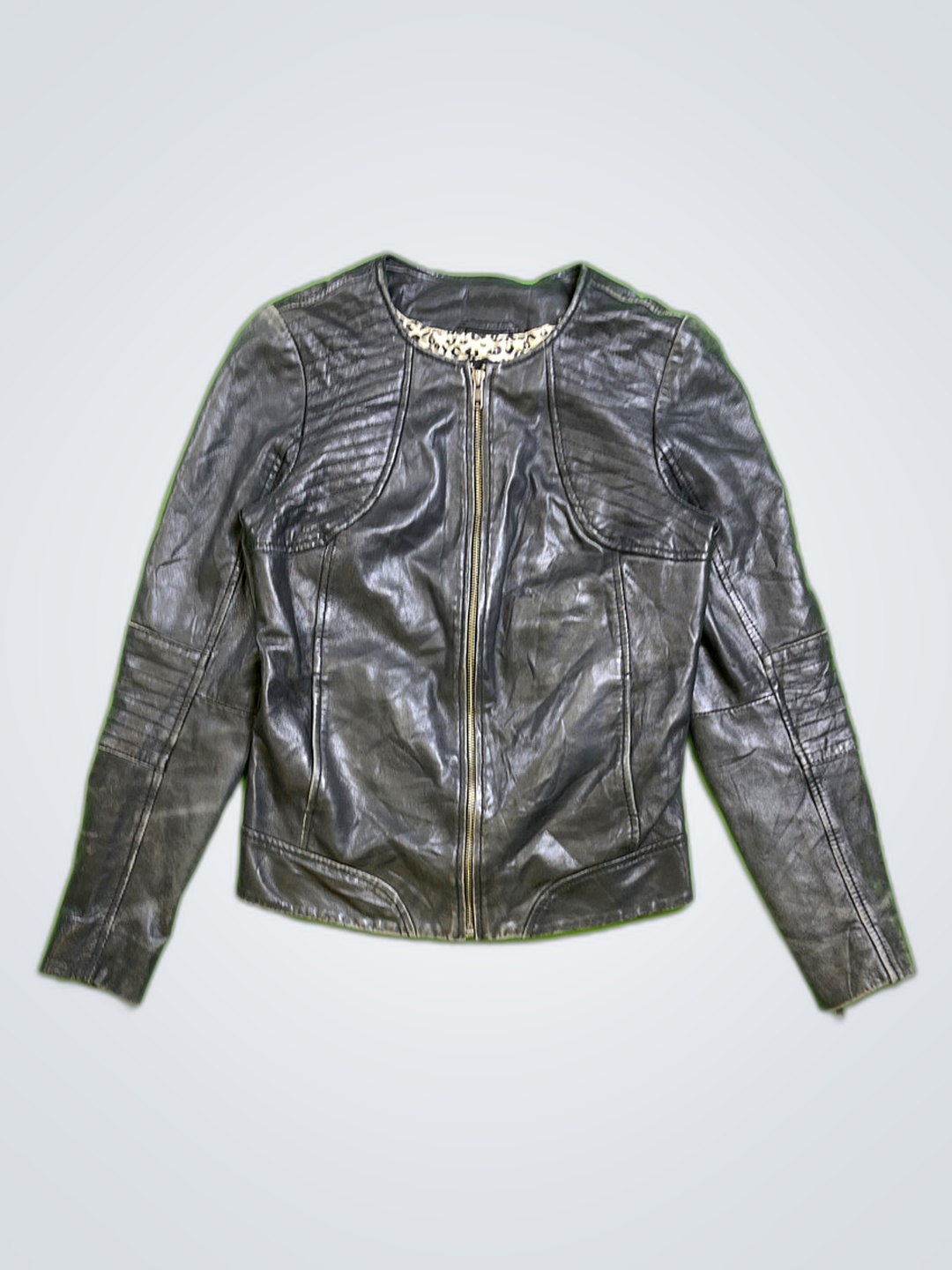 NAF Black Leather Jacket