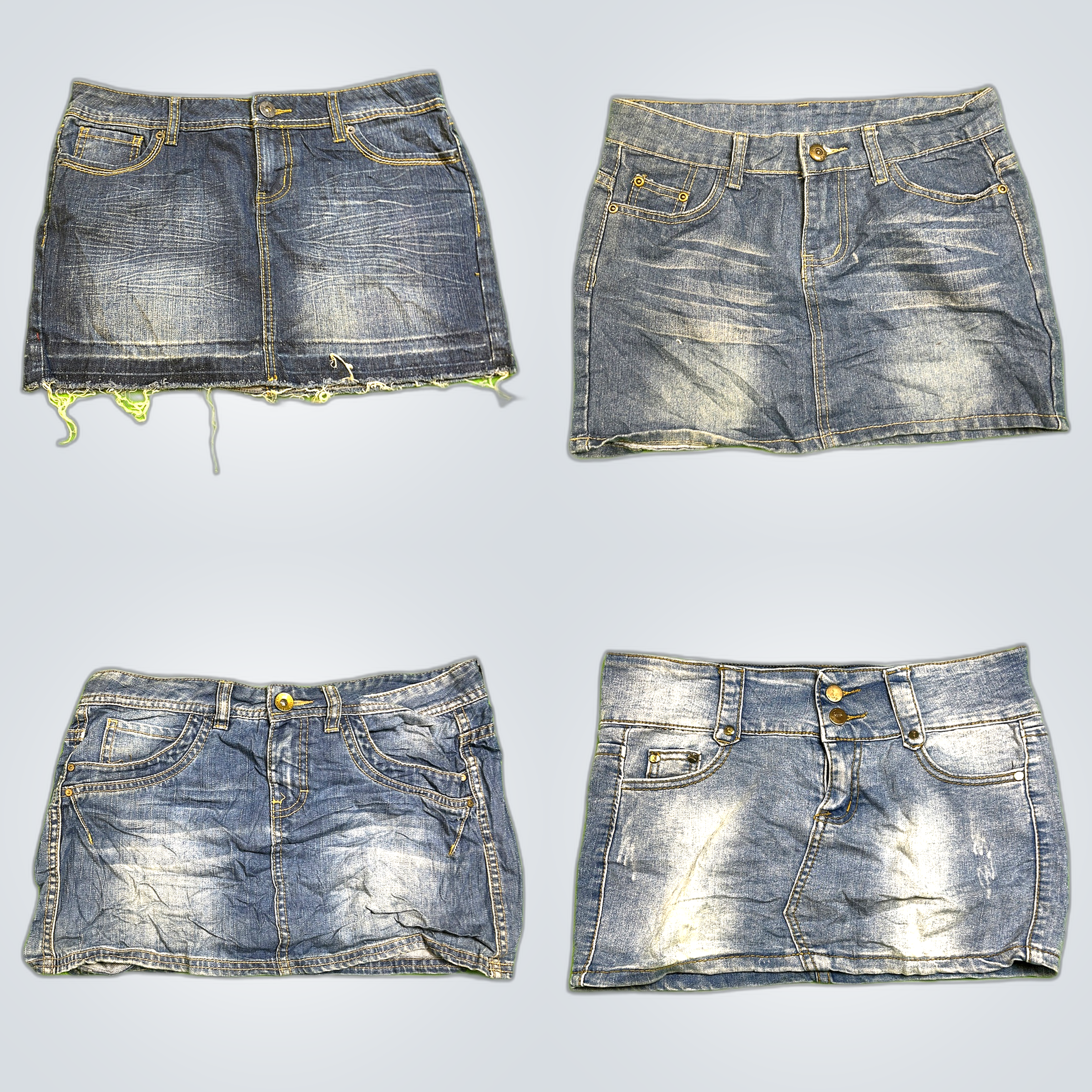 Y2K Denim Mini Skirts